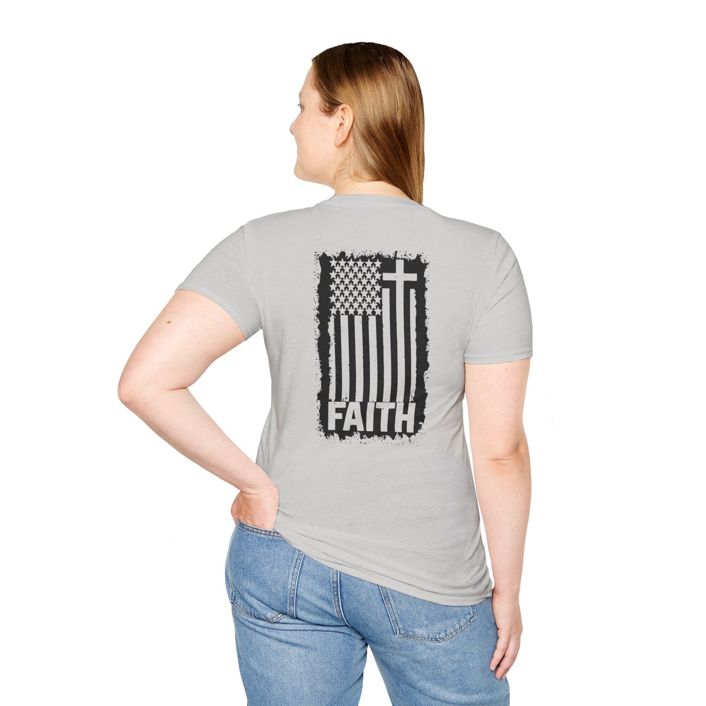 Faith-Inspired American Flag T-Shirt