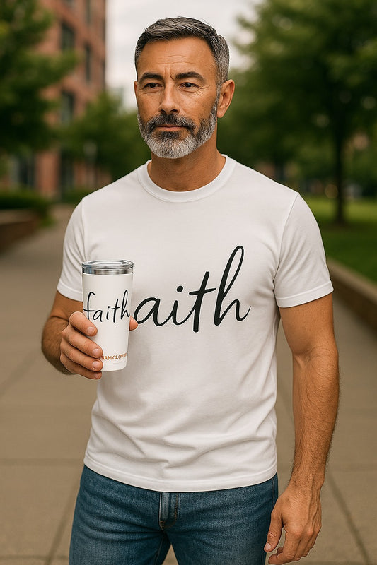 Tumbler 20oz Inspirational Faith Travel Mug, Motivational Drinkware, Gift for Encouragement, Christian Gifts for Her