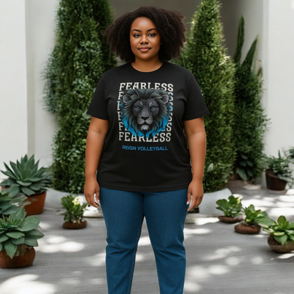Fearless Lion Volleyball T-Shirt | Unisex Softstyle Tee