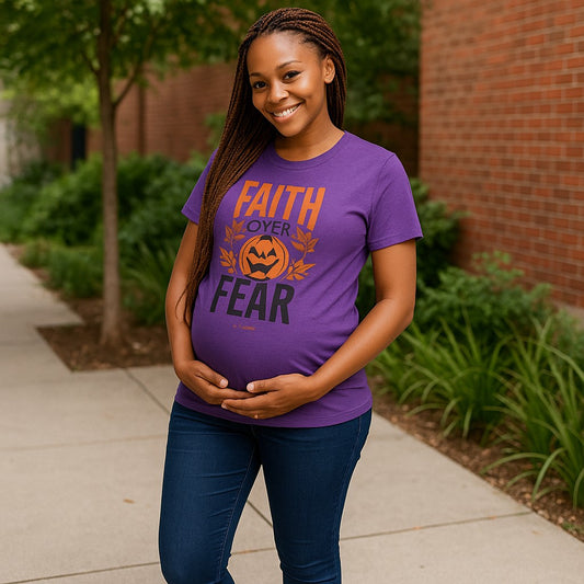 Faith Inspired Halloween T-Shirt "Faith Over Fear"