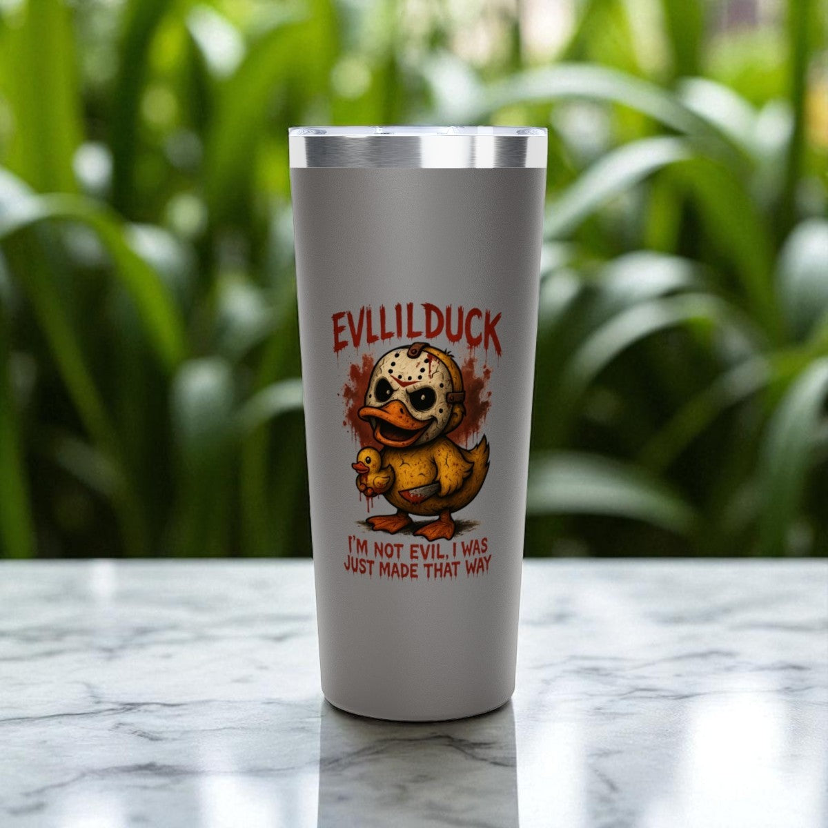 EVLLILDUCK Copper Tumbler - Quirky Saying Travel Mug, Perfect for Gifting