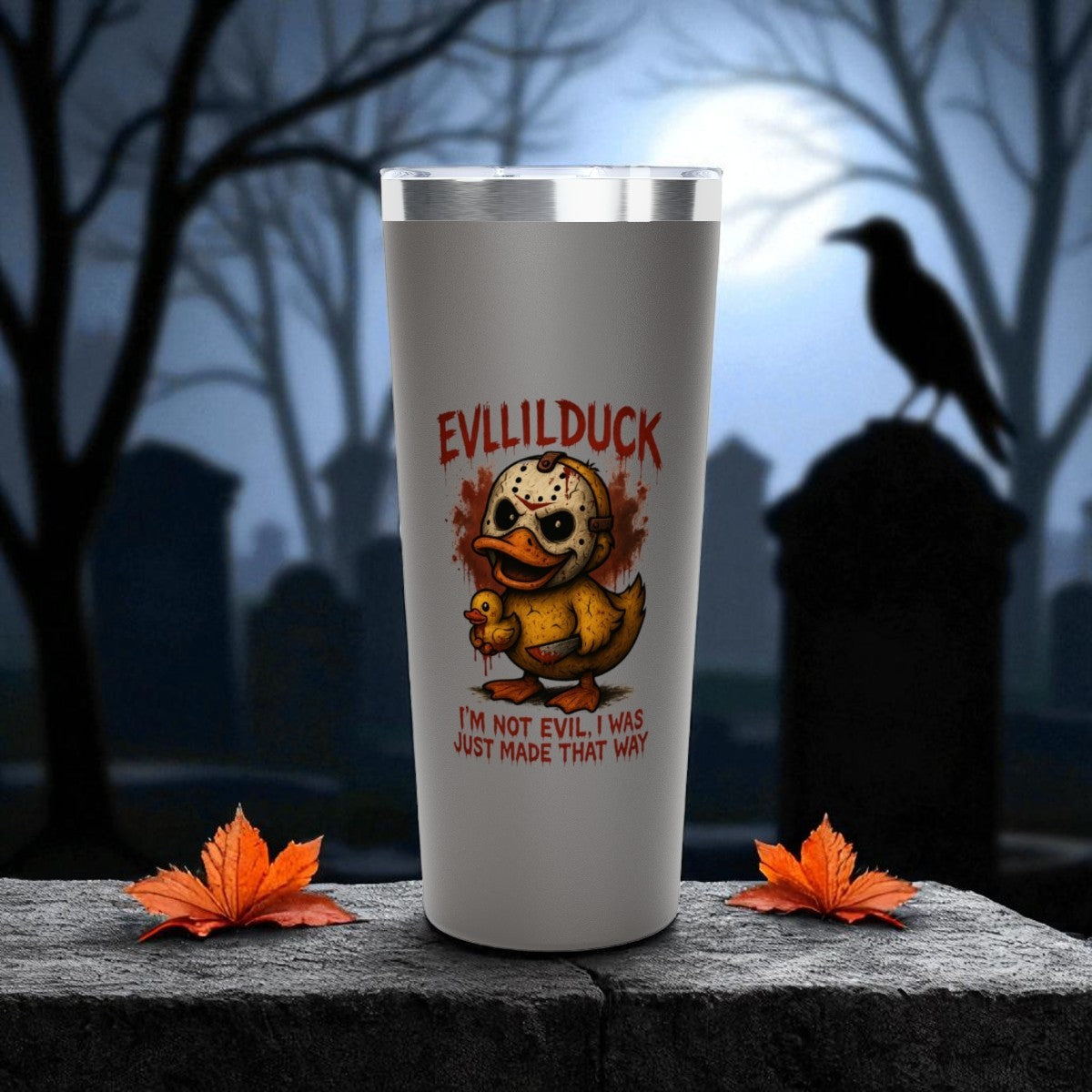 EVLLILDUCK Copper Tumbler - Quirky Saying Travel Mug, Perfect for Gifting