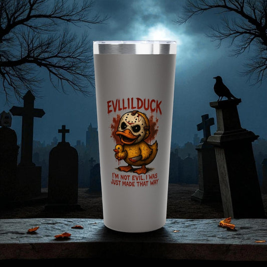 EVLLILDUCK Copper Tumbler - Quirky Saying Travel Mug, Perfect for Gifting