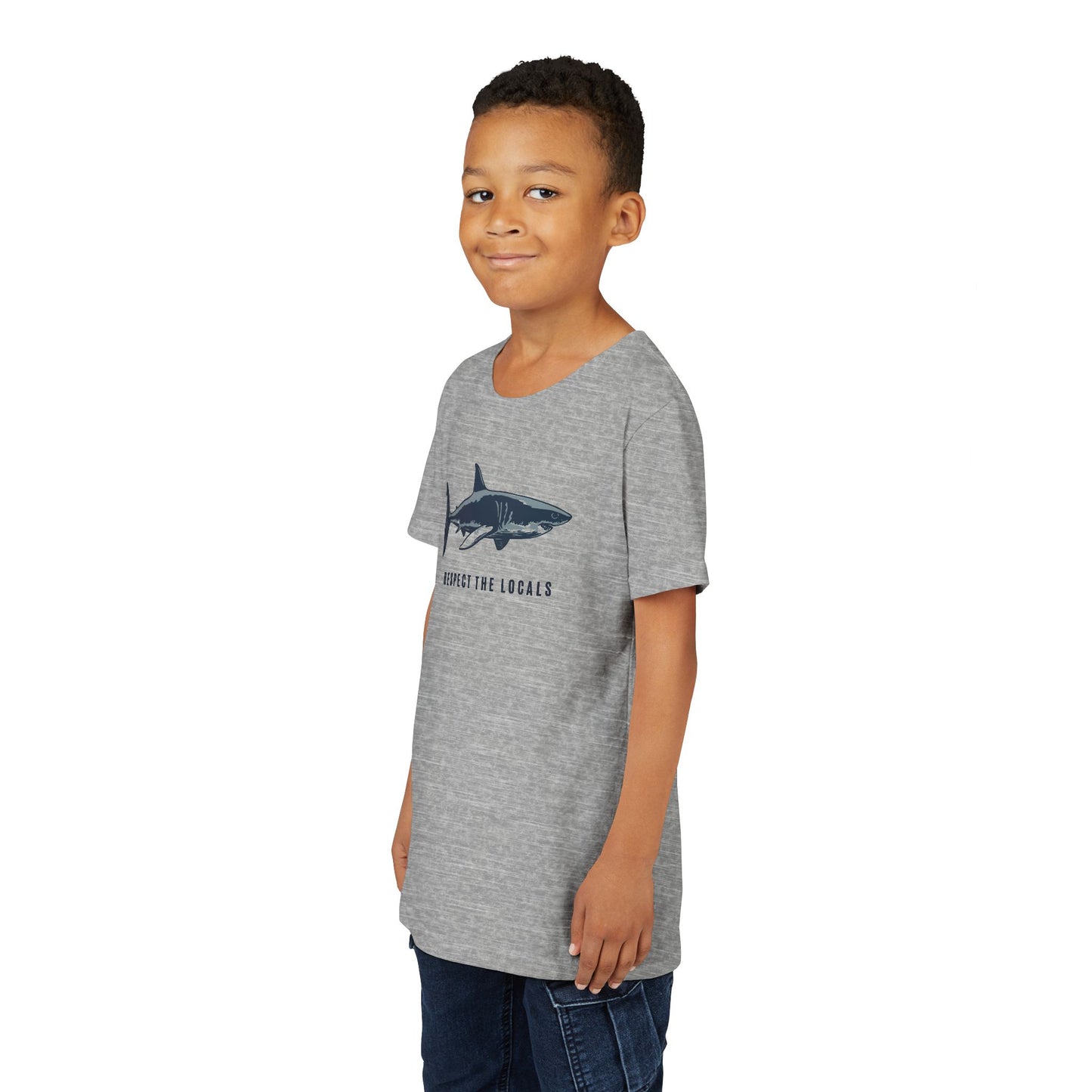 Kids Shark Youth Tee | Respect The Locals | Shark Lovers Shirt