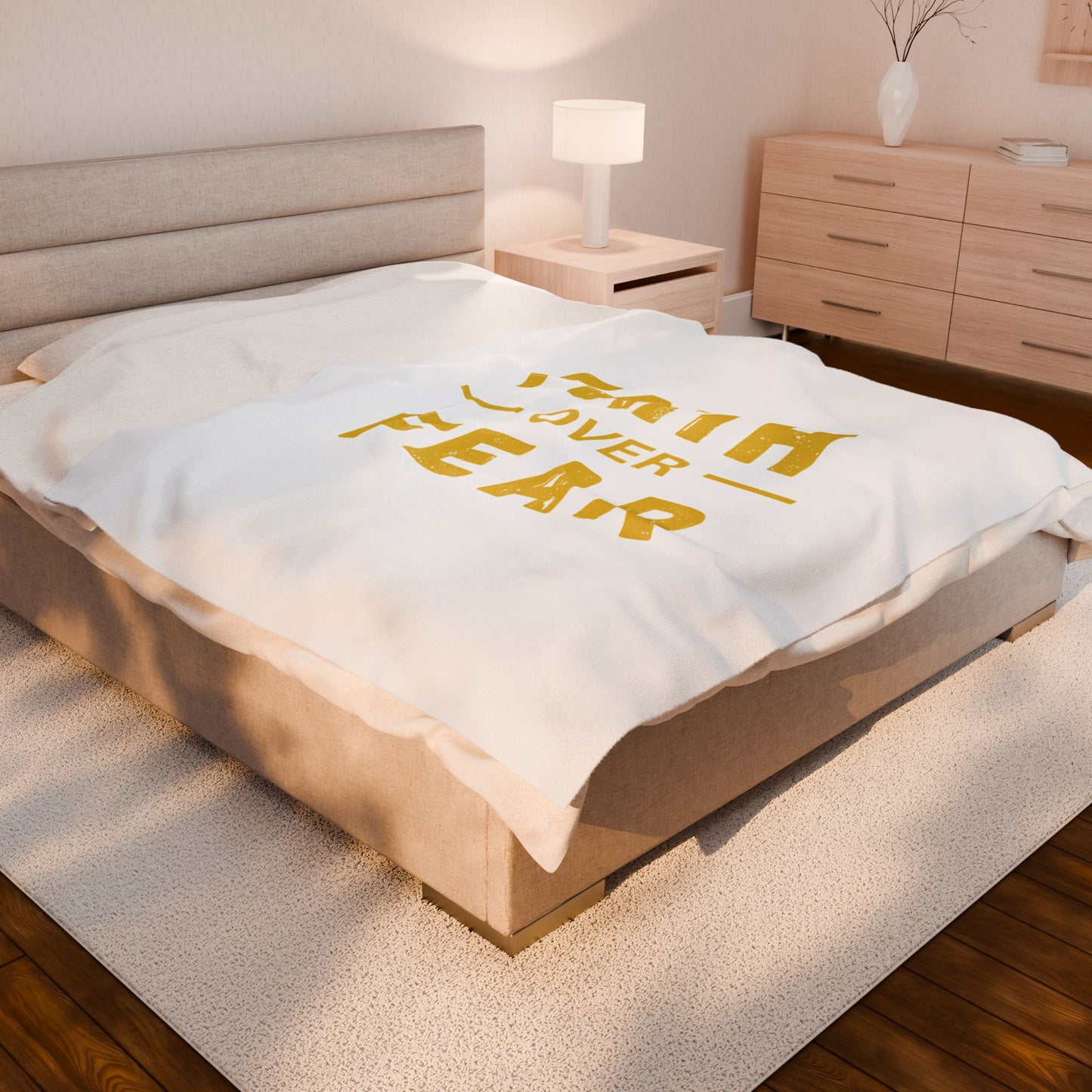 Faith Inspired Faith Over Fear Cozy Velveteen Plush Blanket with Motivational Quote - Perfect for Home Decor, Gifts, and Comfort, Faith over Fear, Inspirational [...]