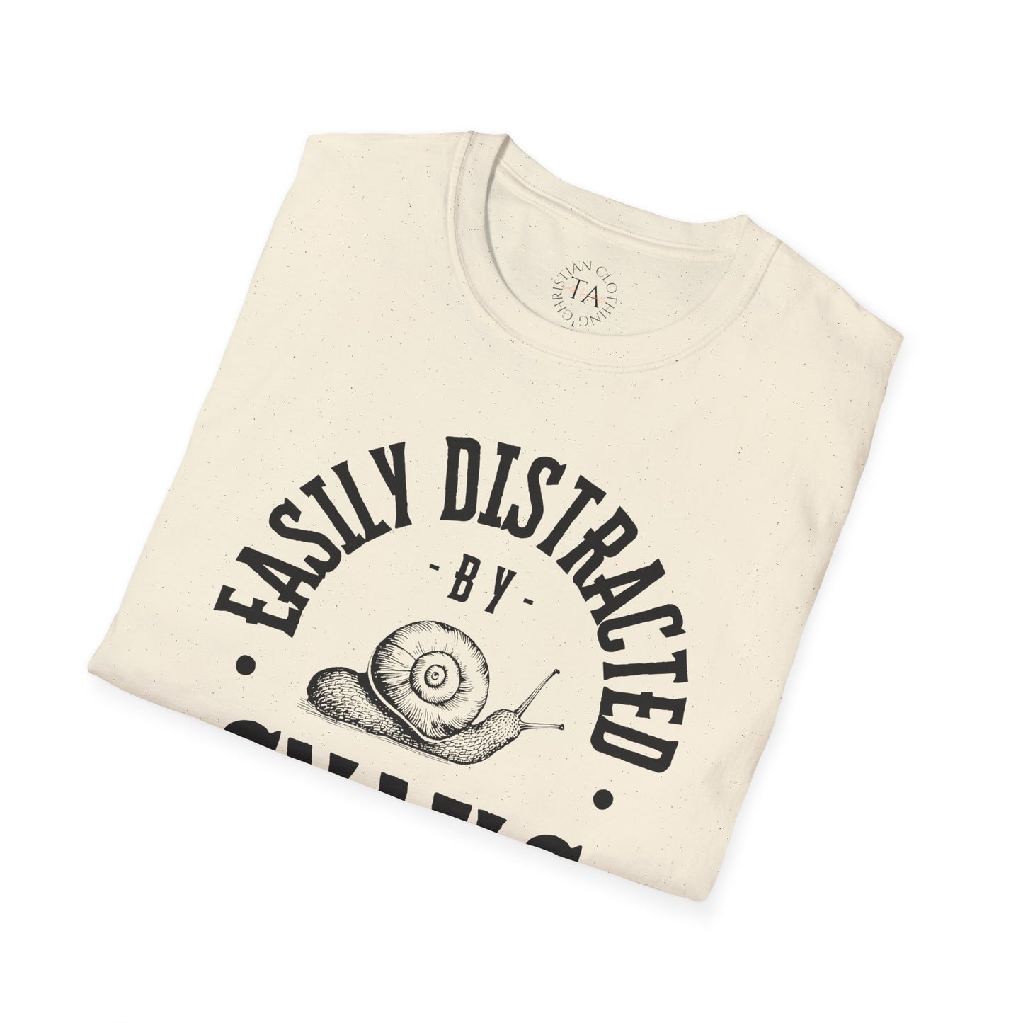 Easily Distracted by Snails Unisex T-Shirt - Cute Graphic Tee for Animal Lovers
