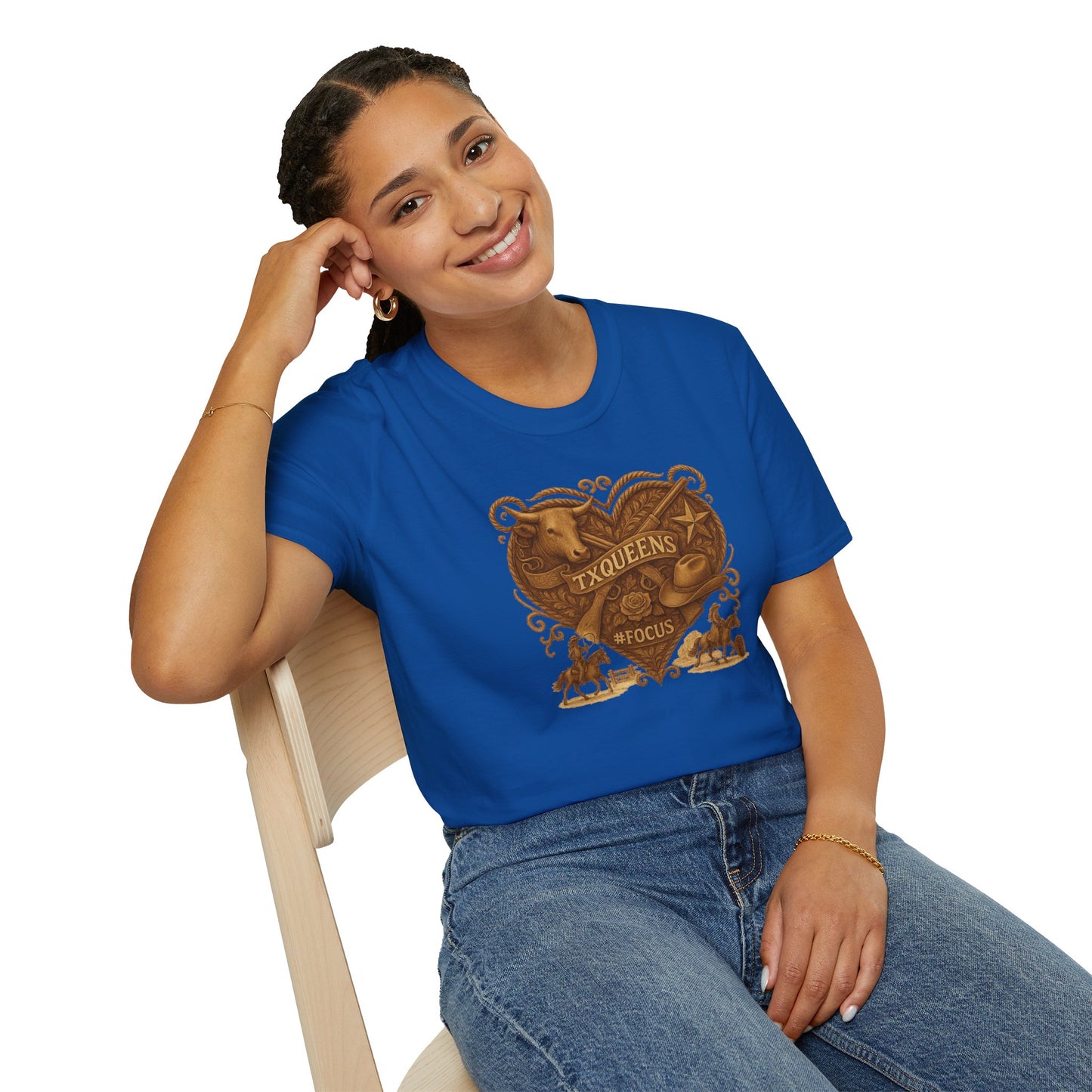 Texas Queens Graphic Tee | Soft Unisex T-Shirt, Trendy Shirt for Women, Cute Gift for Queens, Birthday Celebration, Everyday Style. Women's