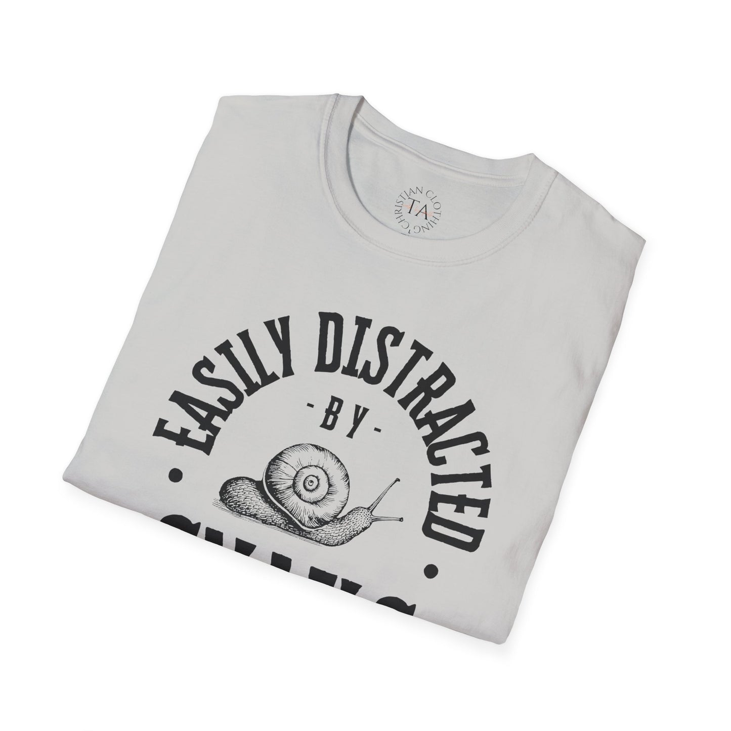 Easily Distracted by Snails Unisex T-Shirt - Cute Graphic Tee for Animal Lovers