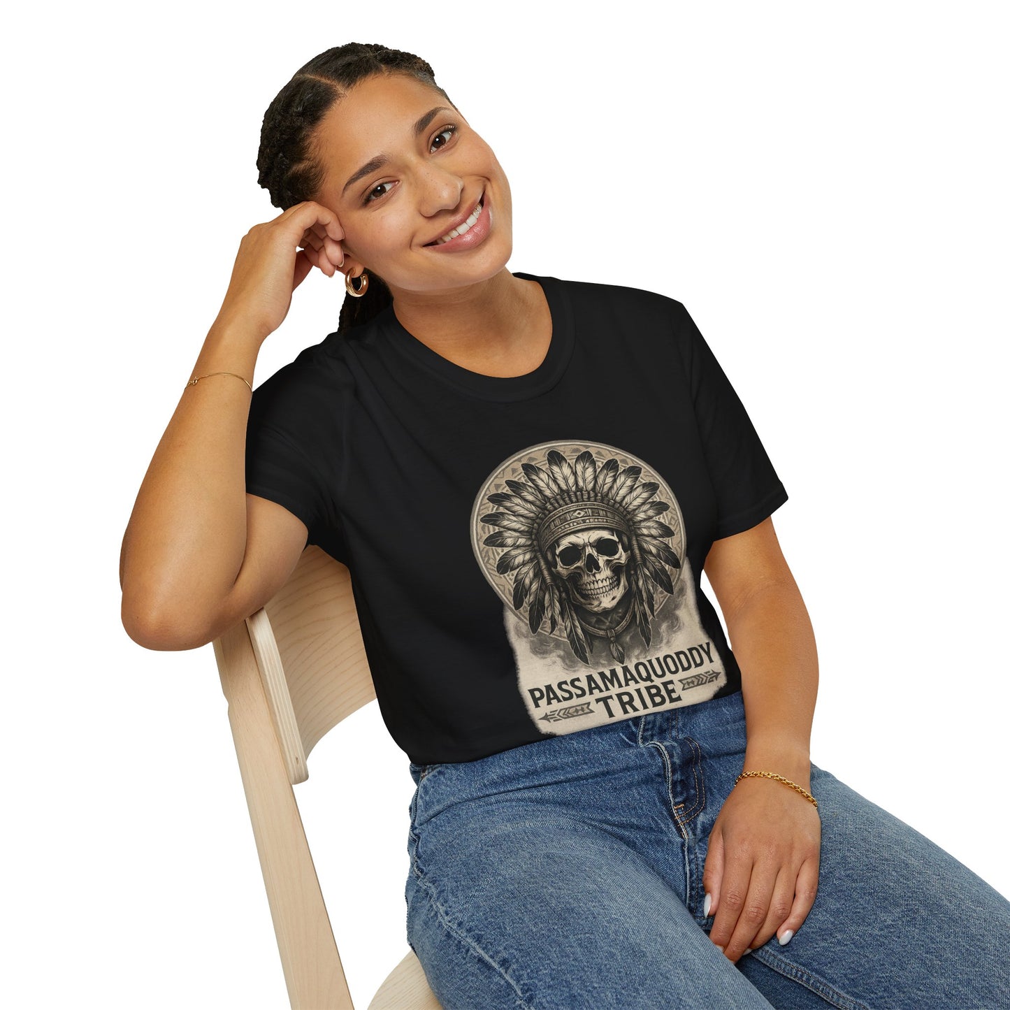 Tribal Graphic T-Shirt - Passamaquoddy Tribe Design9, Gift for Adventurers