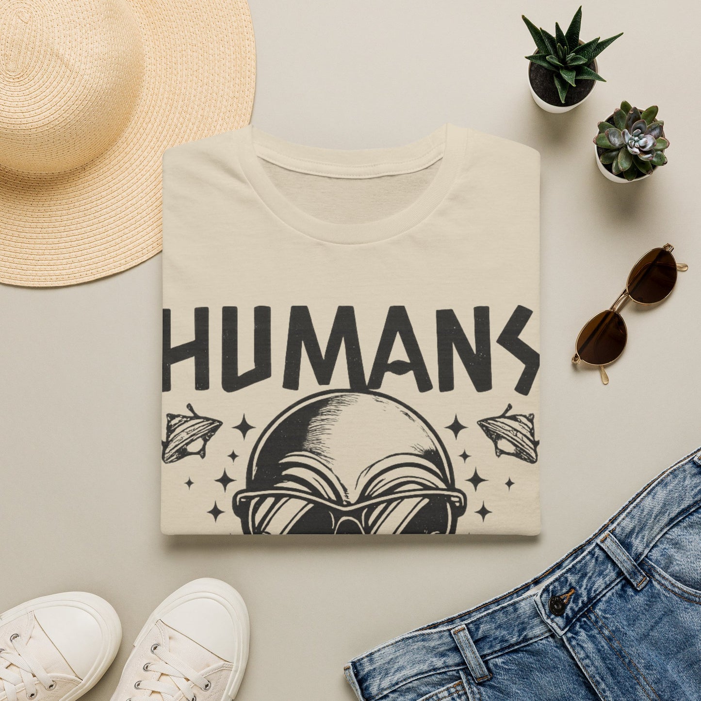 Humans Aren’t Real Alien Gildan Softstyle® T-ShirtUnisex