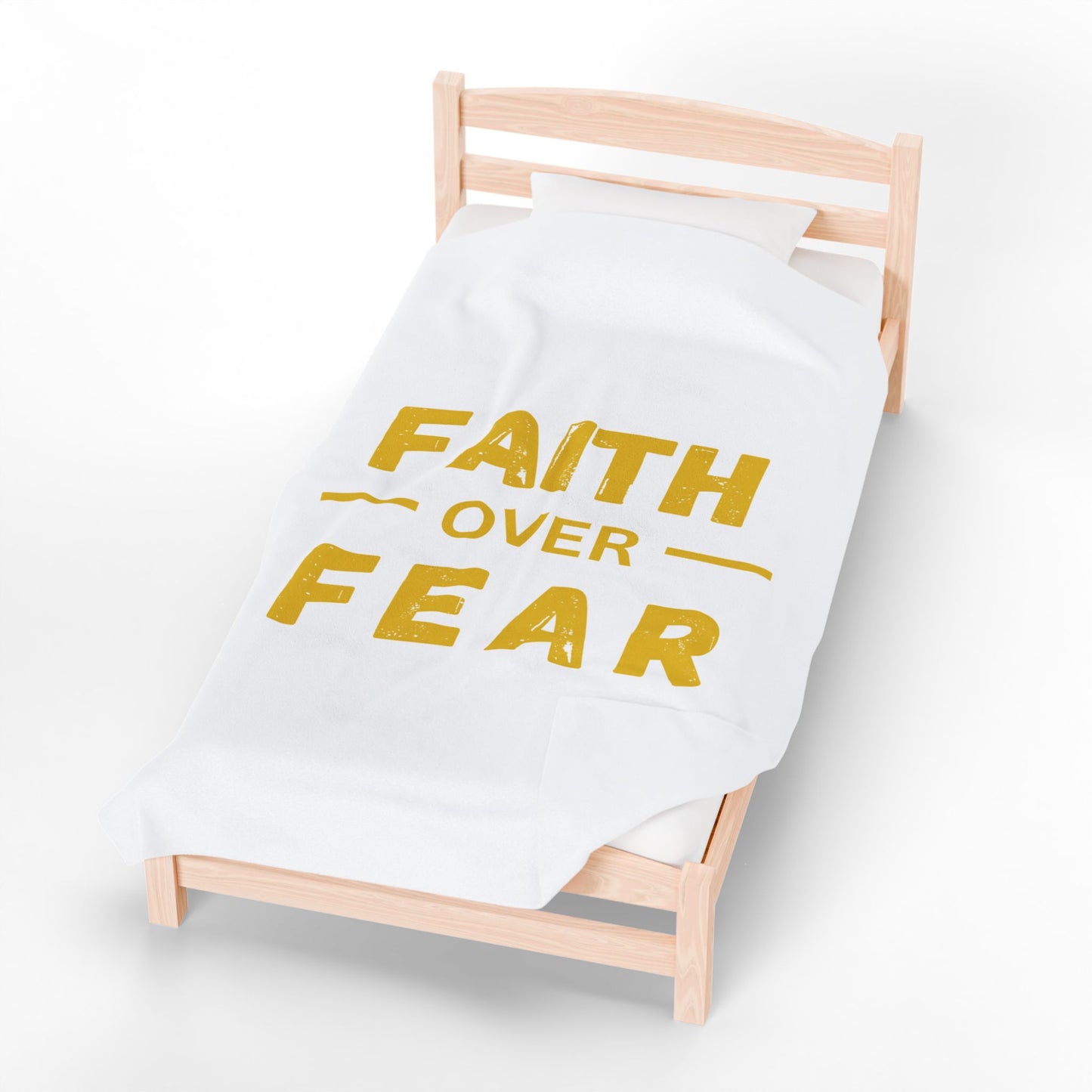 Faith Inspired Faith Over Fear Cozy Velveteen Plush Blanket with Motivational Quote - Perfect for Home Decor, Gifts, and Comfort, Faith over Fear, Inspirational [...]