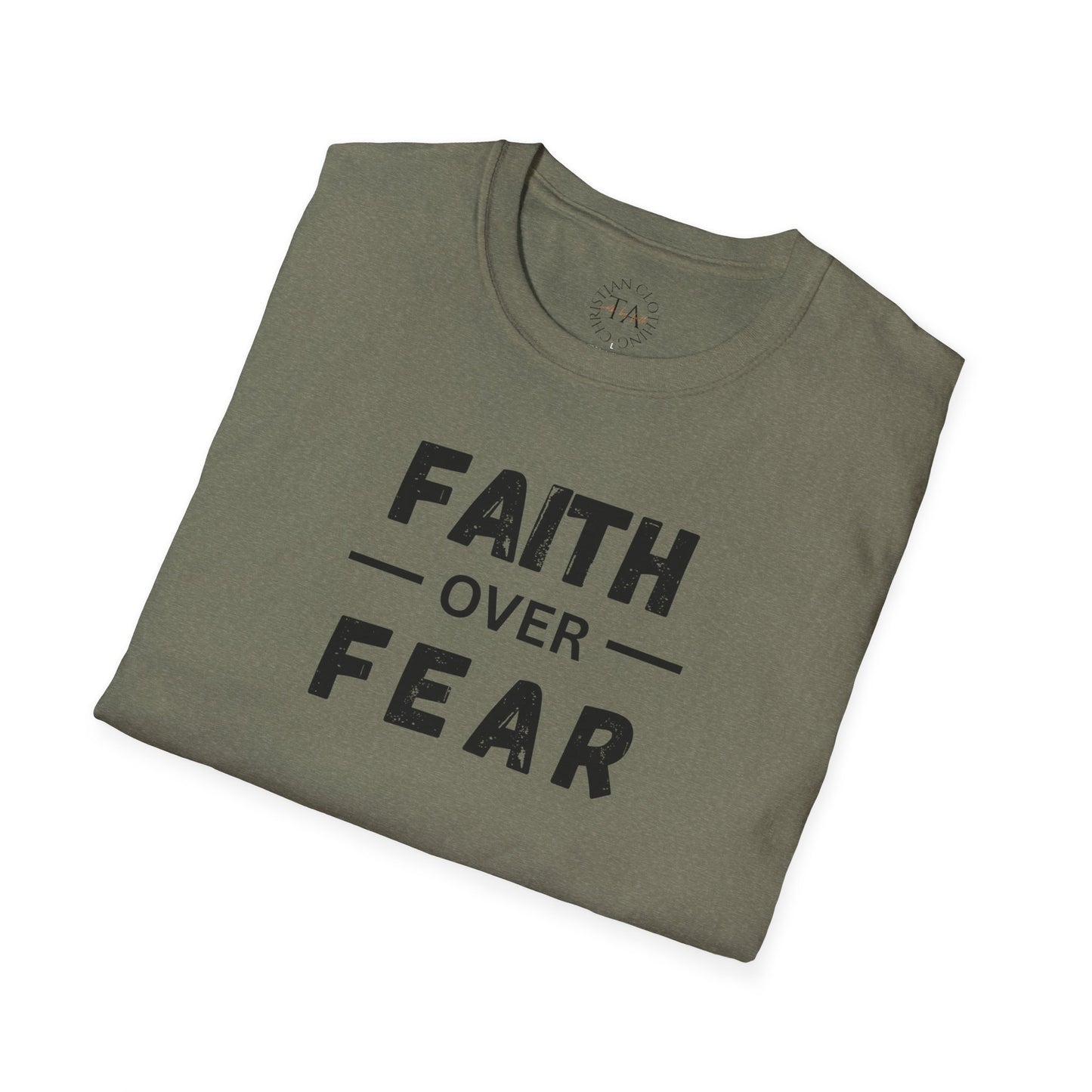 Faith Inspired Unisex T-Shirt - Faith Over Fear Design
