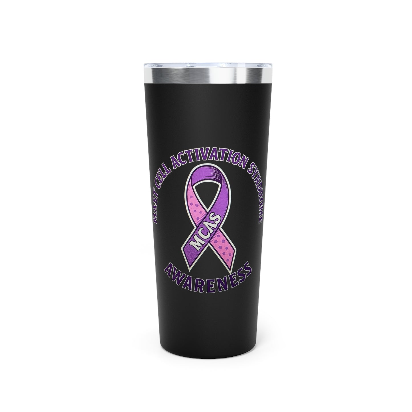 Mast Cell Activation Syndrome Awareness Copper Tumbler, 22oz Insulated Drinkware for Support, Gift for Awareness Events, Advocacy, Cancer Awareness, Fundraising