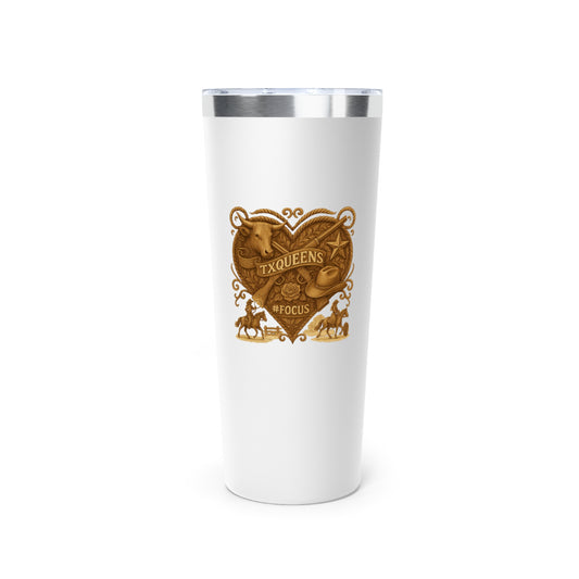 TX Queens Vintage Style 22oz Tumbler for Coffee Lovers & Outdoor Adventures