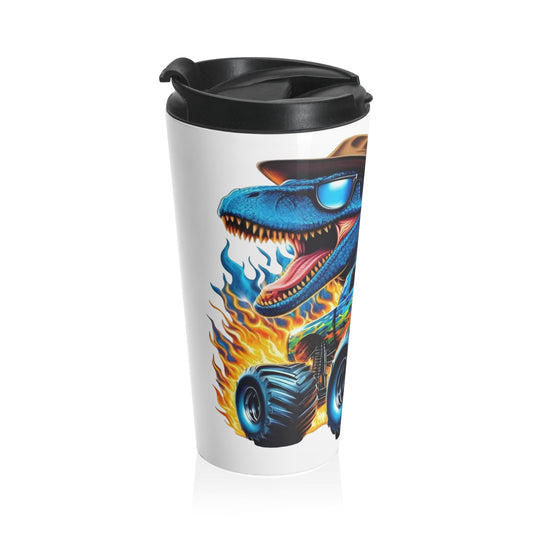 Kids Tumbler - Epic Dinosaur Adventure Travel Mug | Fun Gift for Kids, Coffee Lovers, Car Enthusiasts, Birthday, Road Trips