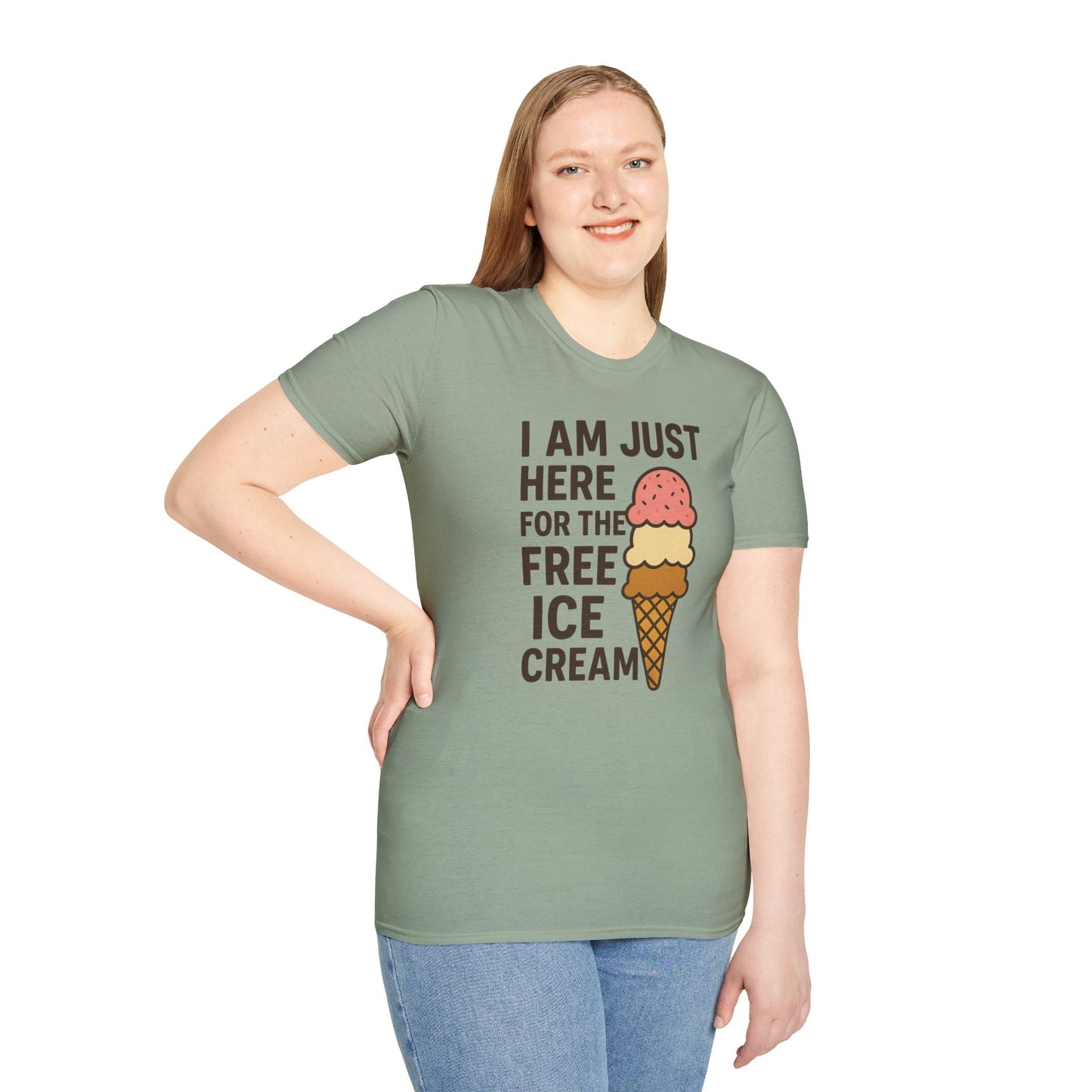Ice Cream Lover's Unisex T-Shirt, Funny Graphic Tee, Summer Apparel, Sweet Treats Gift, Birthday Humor Shirt