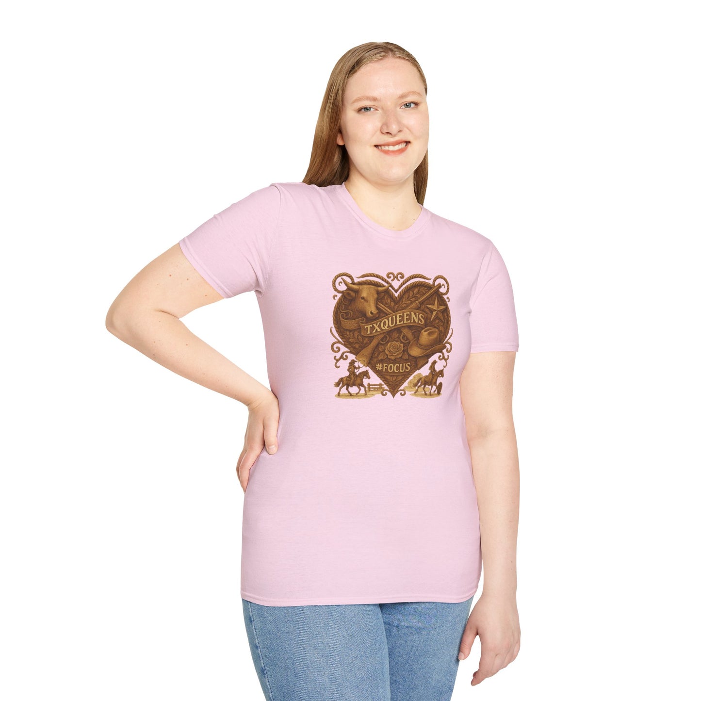 Texas Queens Graphic Tee | Soft Unisex T-Shirt, Trendy Shirt for Women, Cute Gift for Queens, Birthday Celebration, Everyday Style. Women's