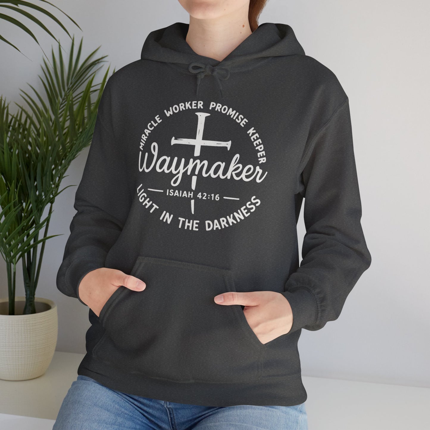 Faith Inspired Waymaker Hoodie - Cozy Sweatshirt for Faith Lovers and Celebrations