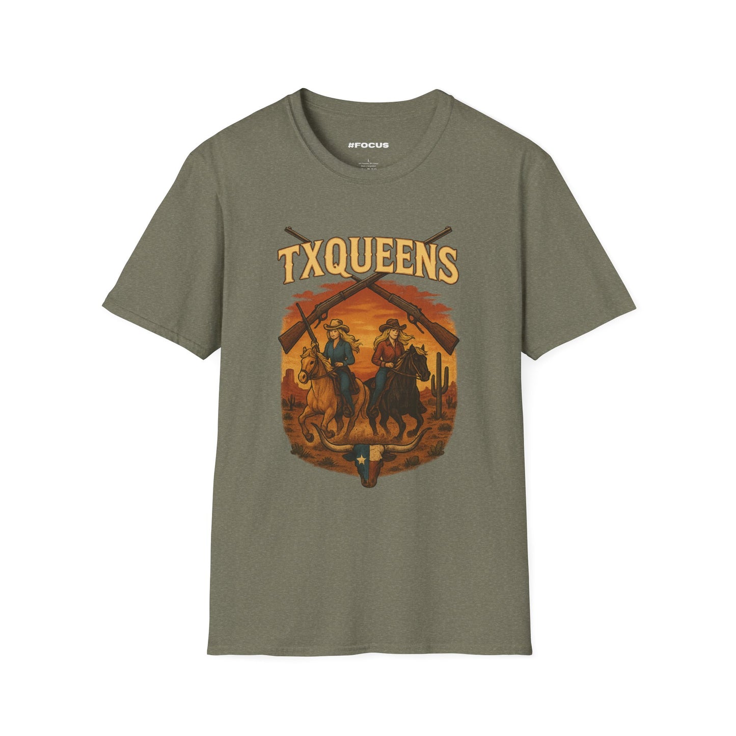 TXQUEENS Western Graphic Unisex T-Shirt