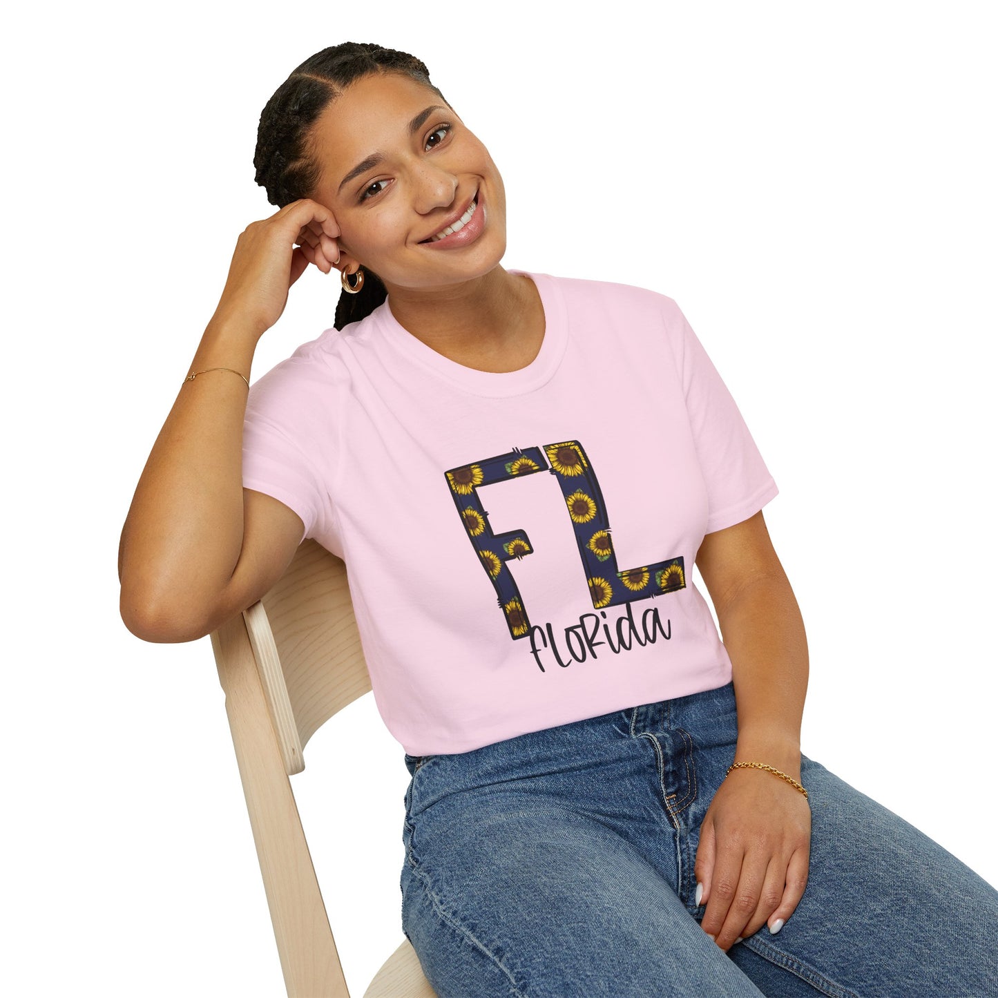 Florida Sunshine Unisex Softstyle T-Shirt, Florida T-Shirt, Graphic Tee, Summer Outfit, Gift for Floridians, Vacation Wear