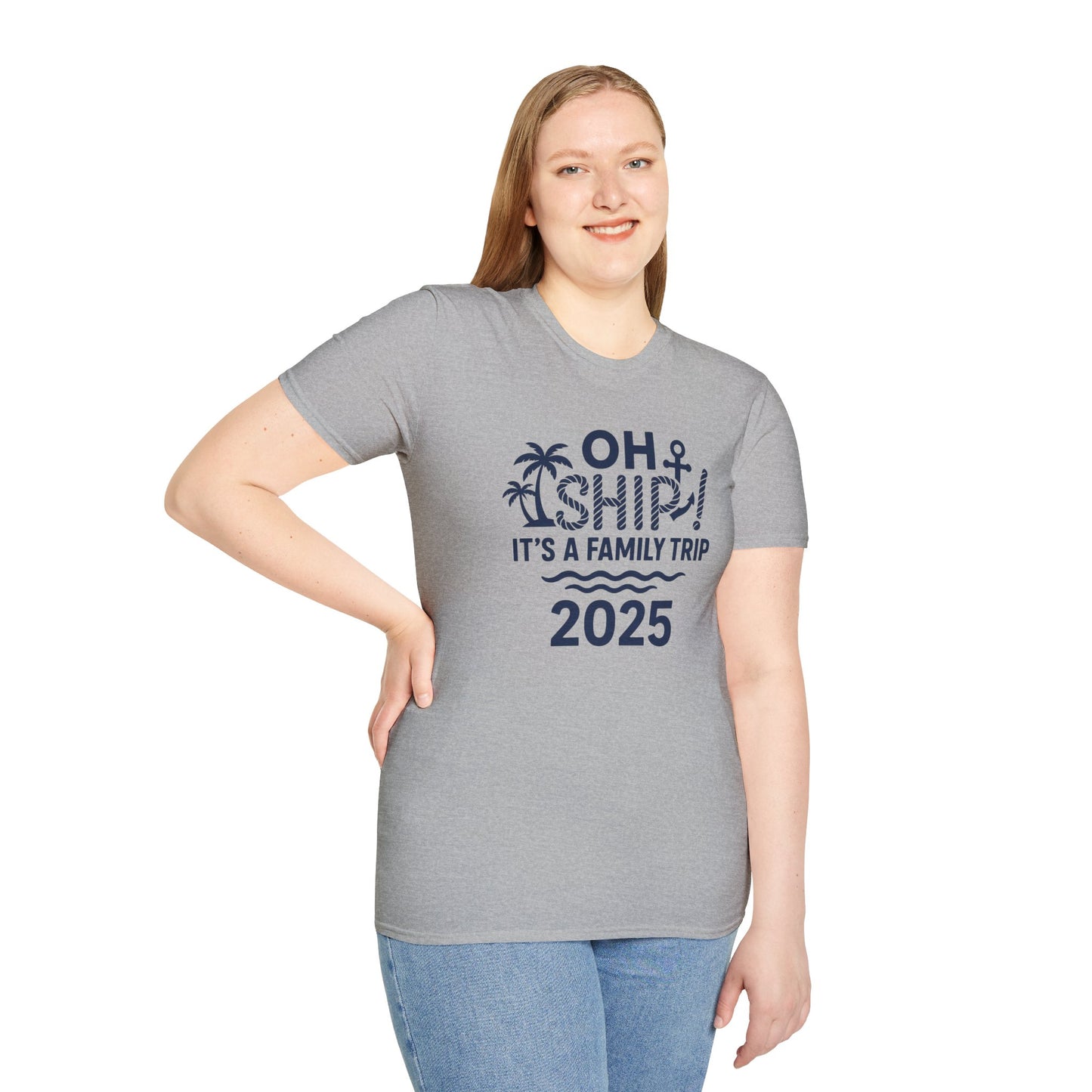Family Cruise Vacation T-Shirt - Oh Ship, It's A Family Trip