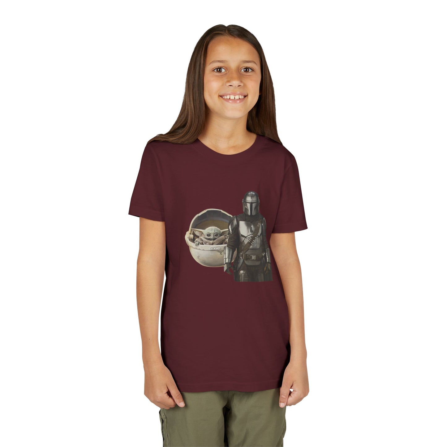 Kids Star Wars Inspired Youth Tee, Mandalorian T-Shirt, Grogu Shirt, Galaxy Adventure, Kids Summer Outfit, Birthday Gift