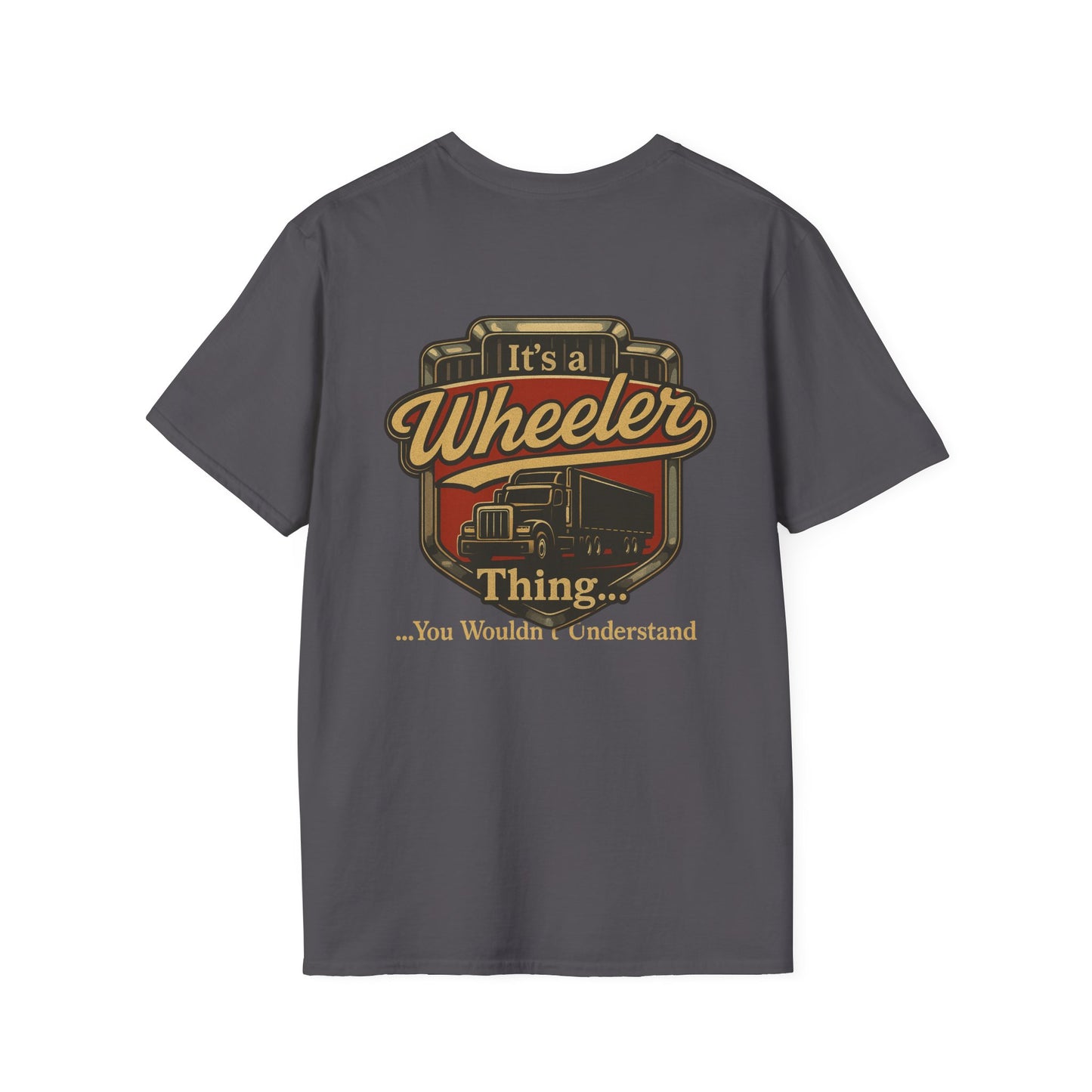 "It's a Wheeler Thing" Unisex Softstyle T-Shirt, Ideal for Truck Lovers, Gifts for Drivers, Casual Wear, Perfect for Birthdays, Father's Day