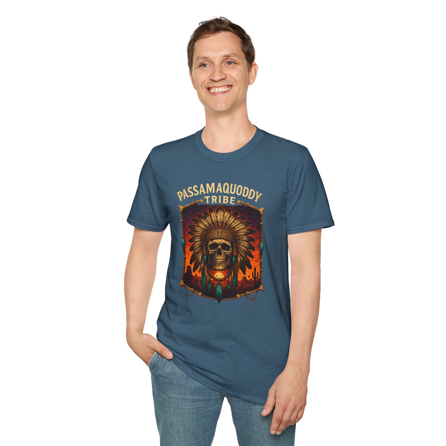 Tribal Graphic T-Shirt - Passamaquoddy Tribe Design4, Gift for Adventurers