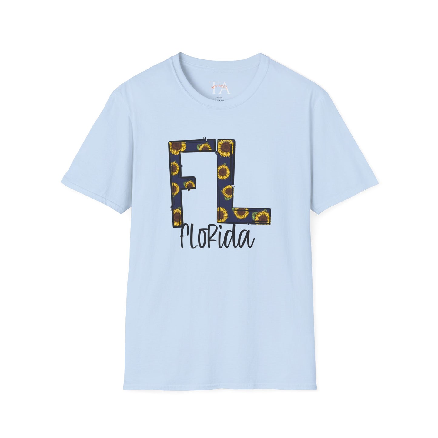 Florida Sunshine Unisex Softstyle T-Shirt, Florida T-Shirt, Graphic Tee, Summer Outfit, Gift for Floridians, Vacation Wear
