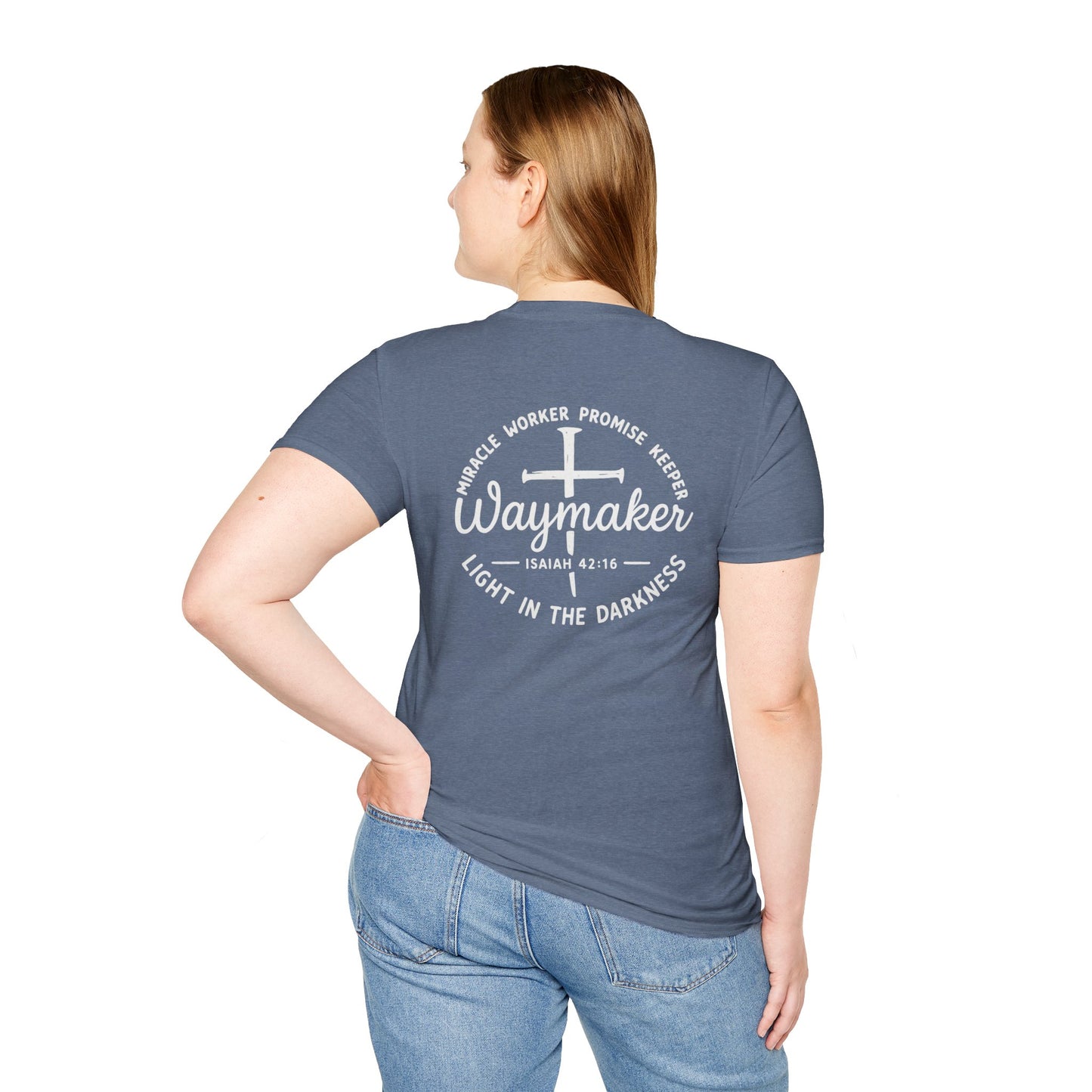 Faith Inspired Waymaker Registered Nurse Unisex Softstyle T-Shirt