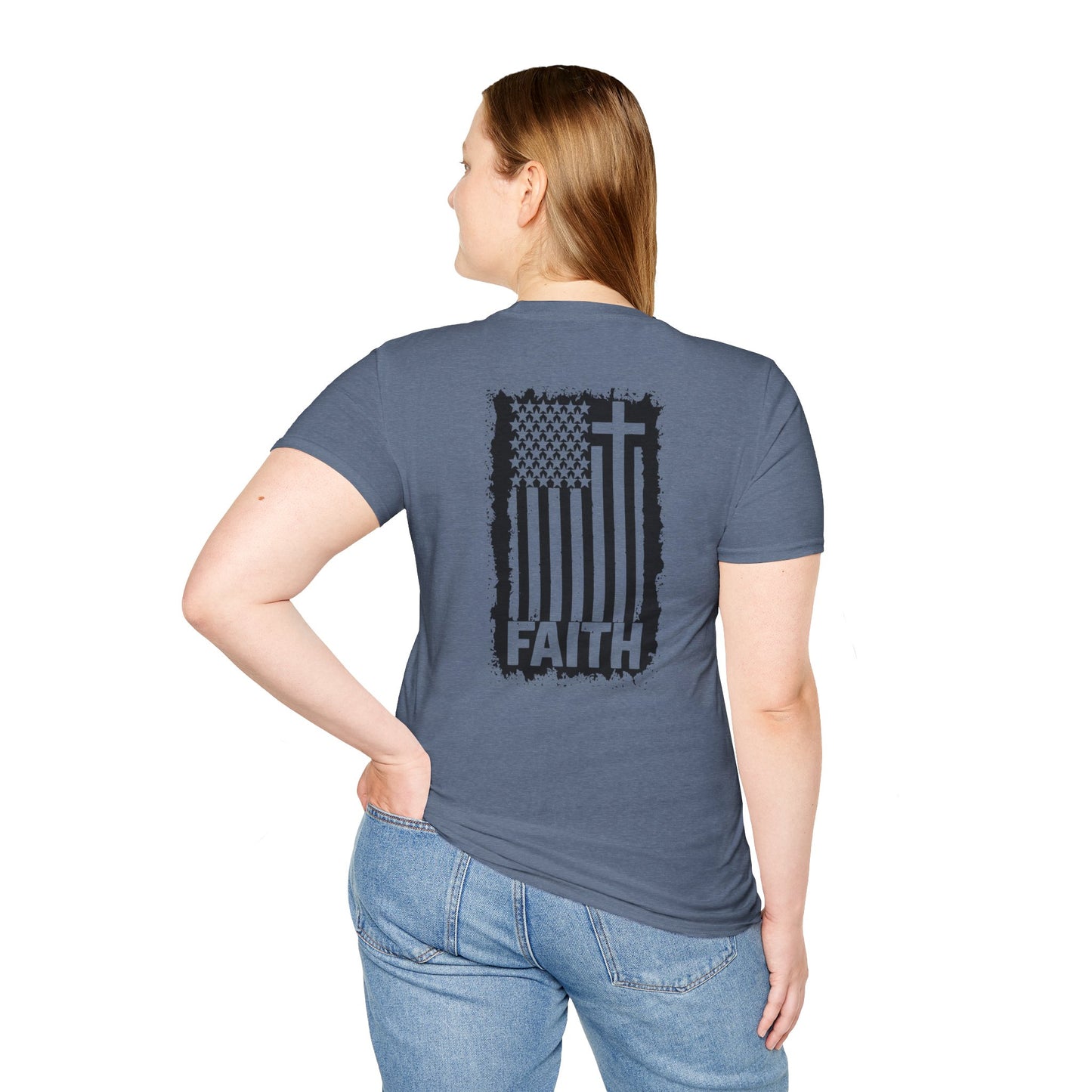Faith-Inspired American Flag T-Shirt