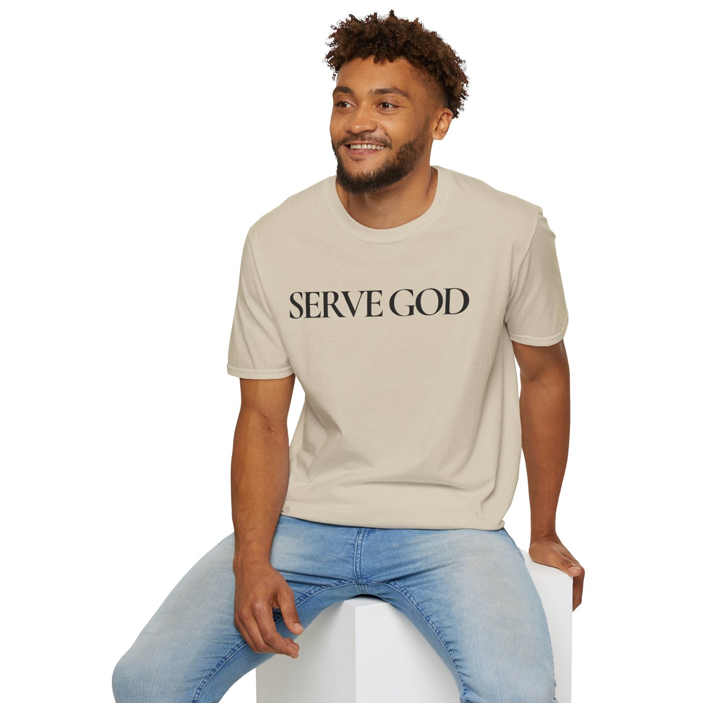 Faith Inspired "Serve God" T-Shirt - Inspirational Faith-Based Christian Gift