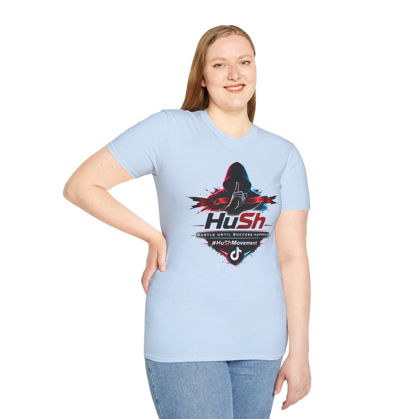 #HuSh silhouette graphic Tee | Hustle Until Success Happens, #HuShMovement