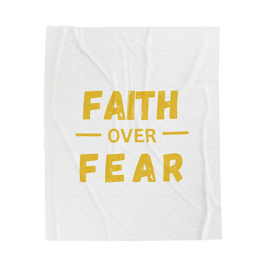 Faith Inspired Faith Over Fear Cozy Velveteen Plush Blanket with Motivational Quote - Perfect for Home Decor, Gifts, and Comfort, Faith over Fear, Inspirational [...]