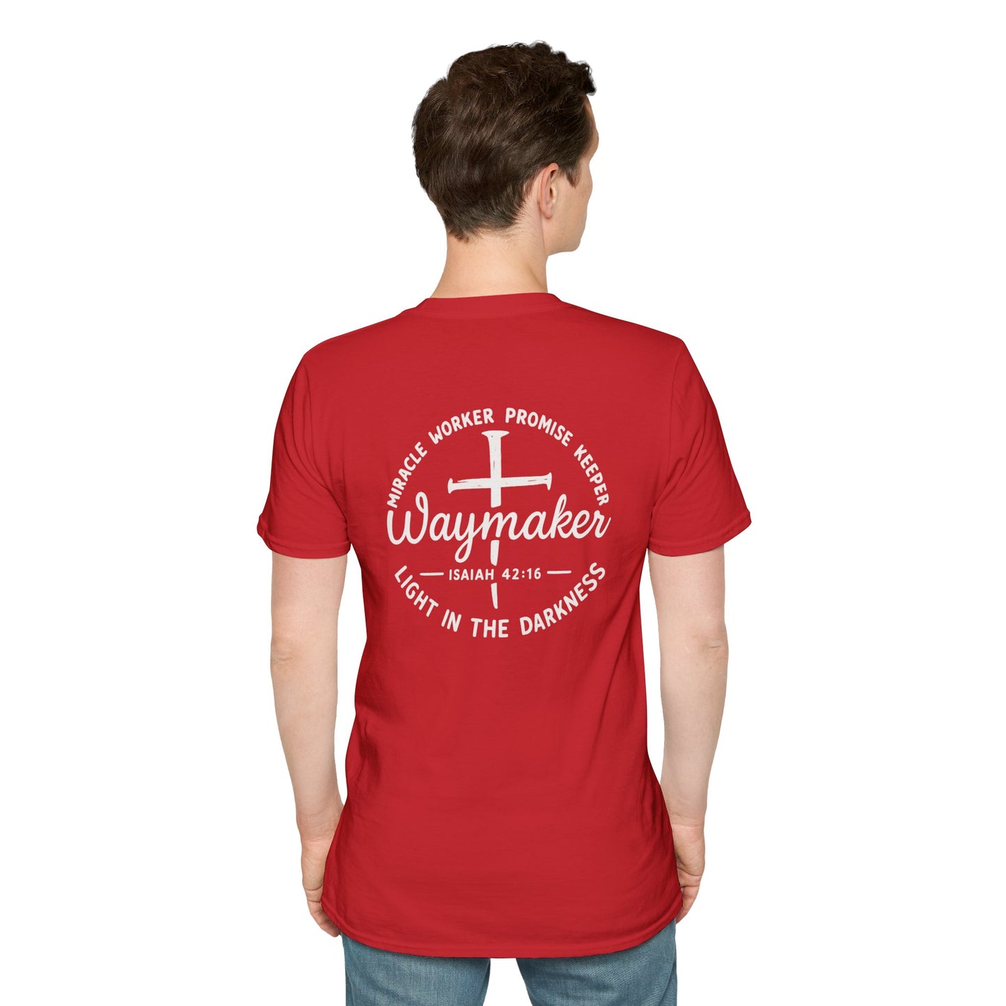 Faith Inspired Waymaker Registered Nurse Unisex Softstyle T-Shirt