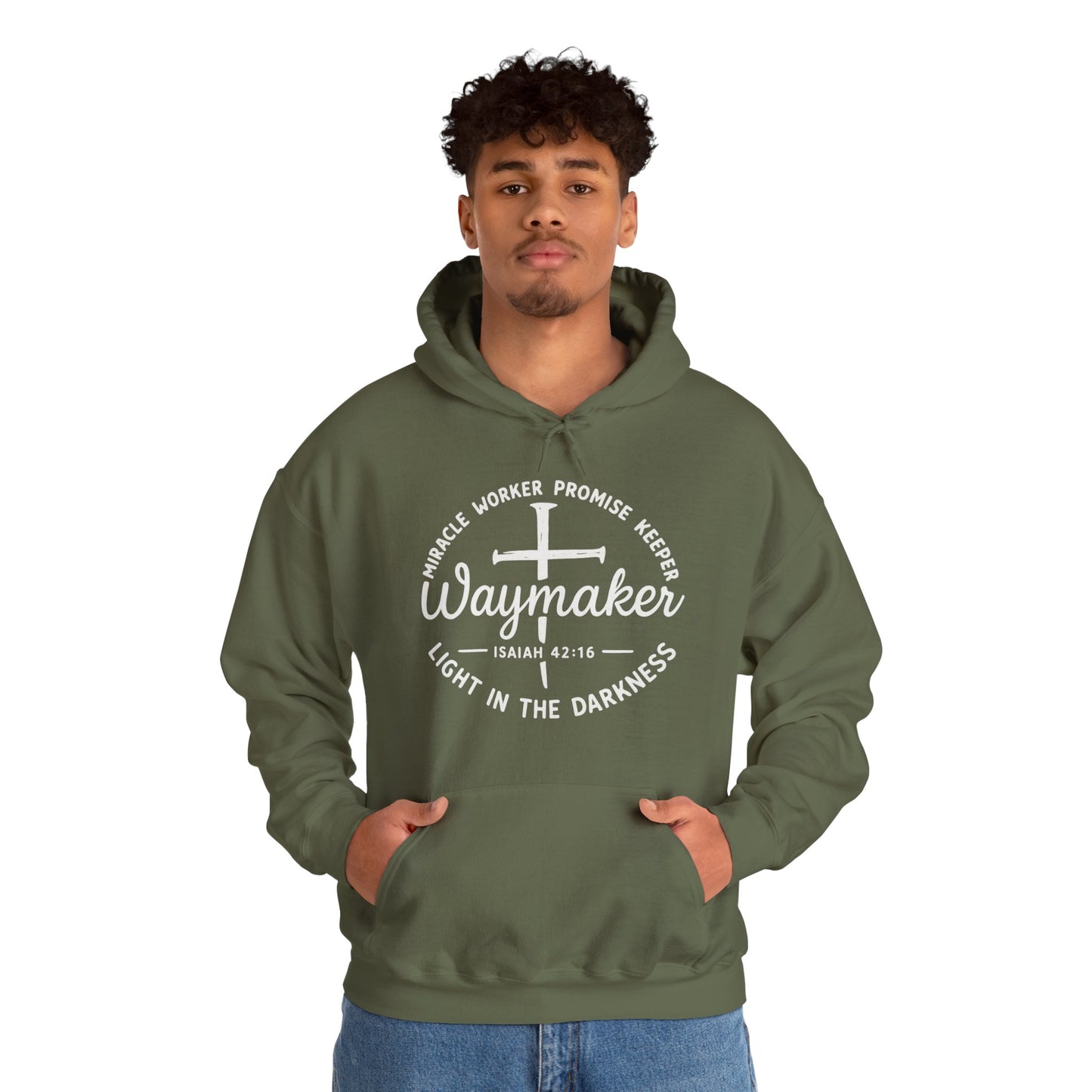 Faith Inspired Waymaker Hoodie - Cozy Sweatshirt for Faith Lovers and Celebrations