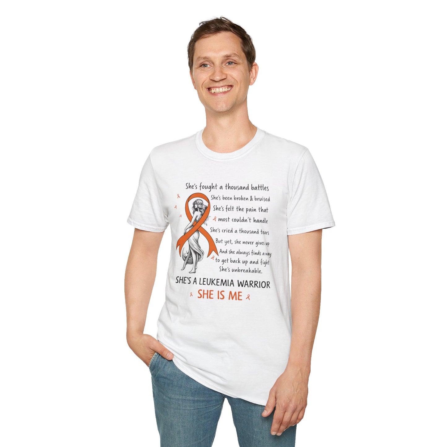 Leukemia Warrior T-Shirt - Unisex Softstyle Support Apparel
