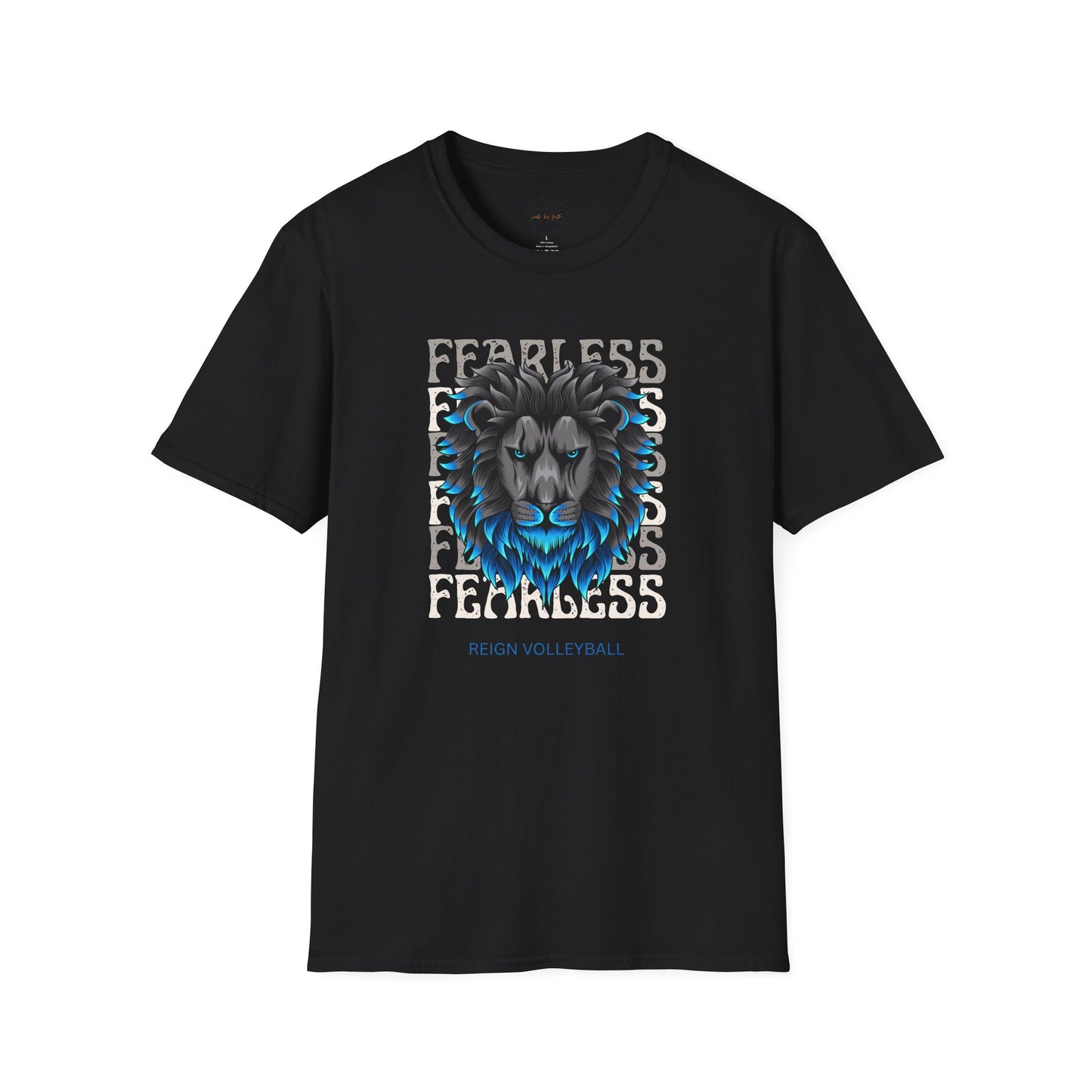 Fearless Lion Volleyball T-Shirt | Unisex Softstyle Tee