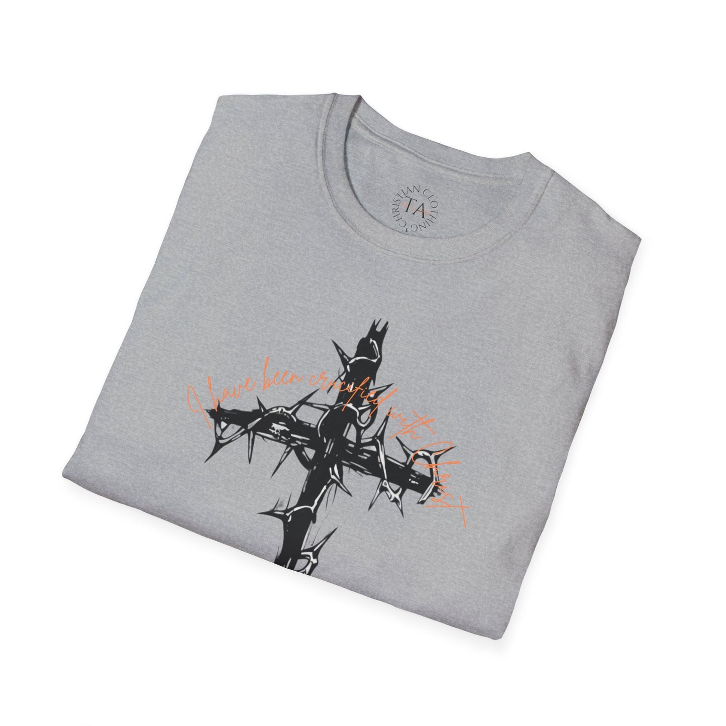 Faith Inspired Christian Cross Unisex T-Shirt - 'I Have Been Crucified with Christ' Design