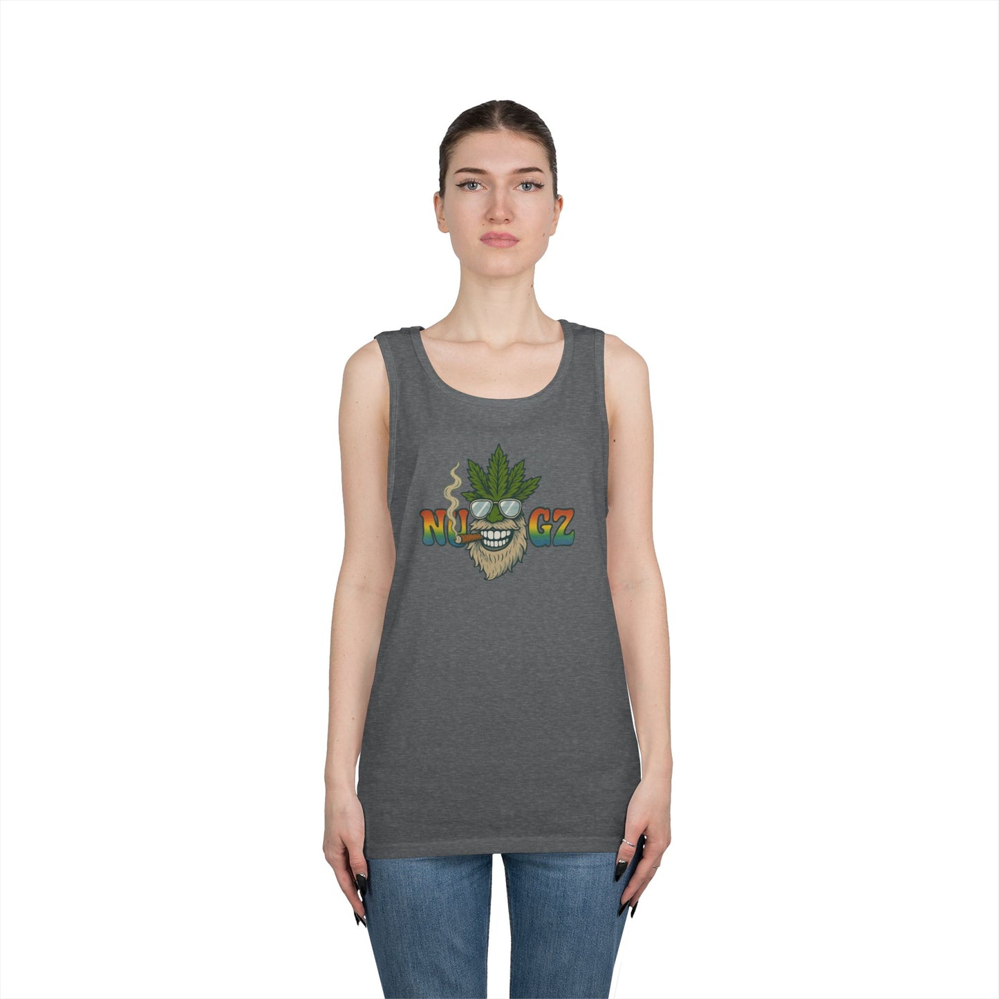 NUGZ Chill Vibes Tank Top | Retro Cannabis Design