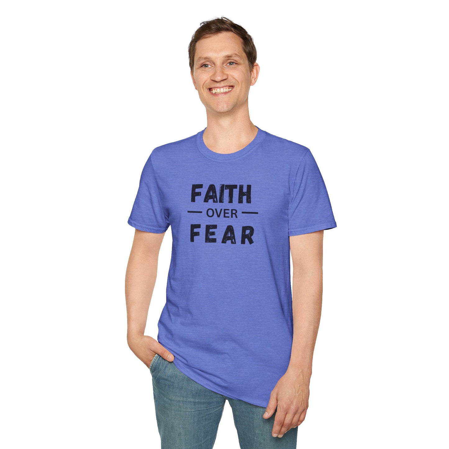 Faith Inspired Unisex T-Shirt - Faith Over Fear Design