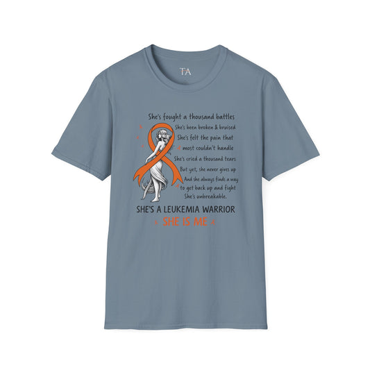 Leukemia Warrior T-Shirt - Unisex Softstyle Support Apparel