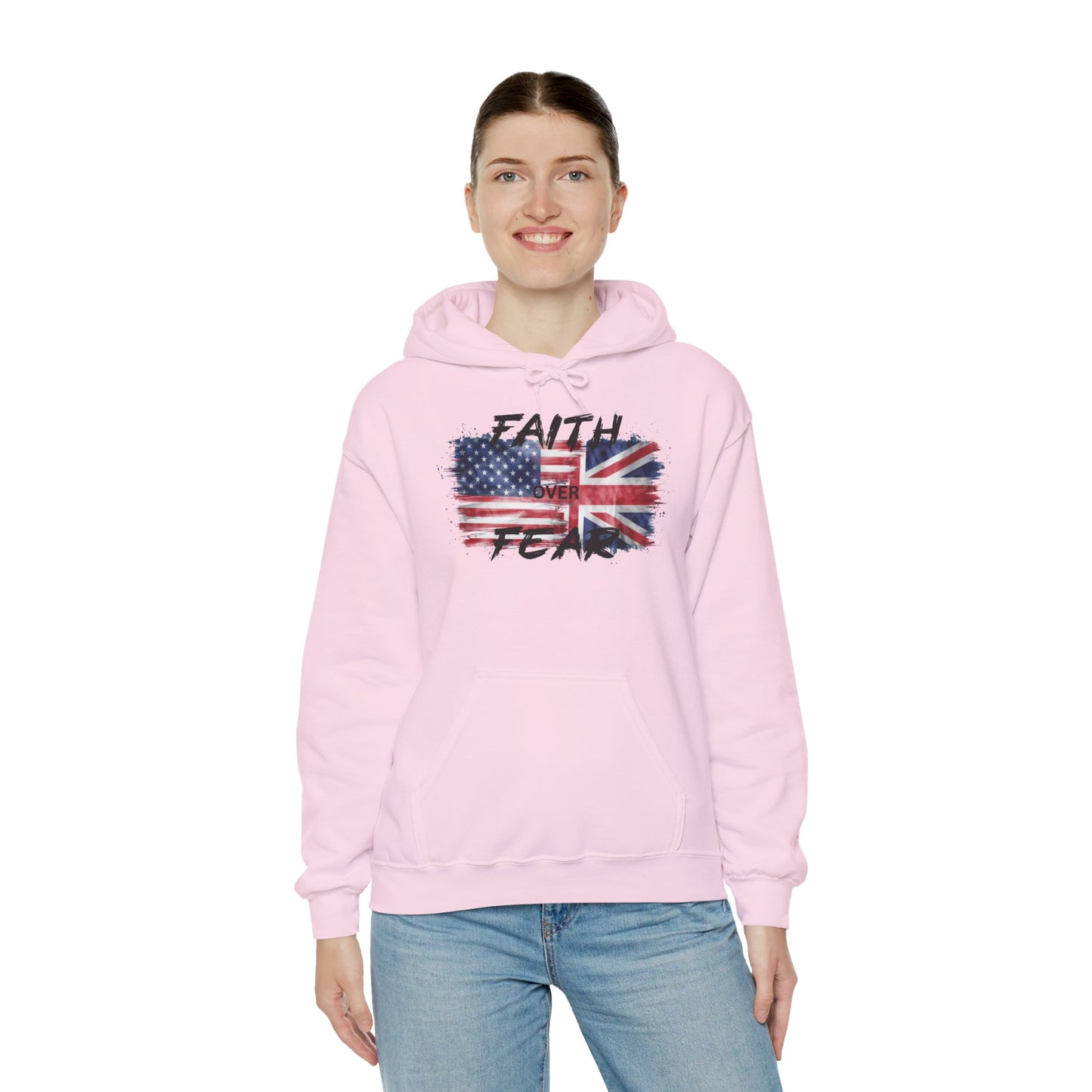 Faith over Fear USA UK Unisex Hoodie