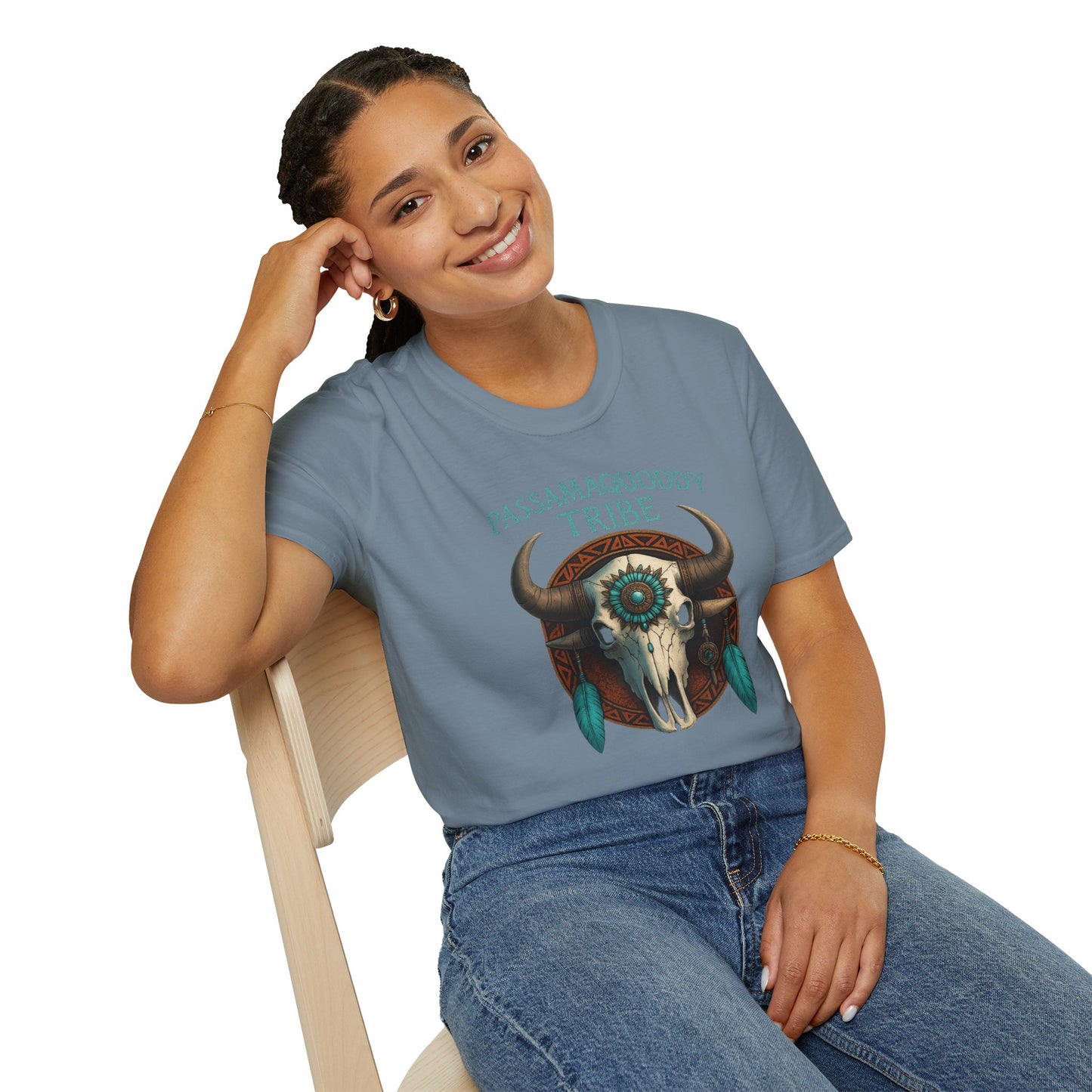 Tribal Graphic T-Shirt - Passamaquoddy Tribe Design, Gift for Adventurers