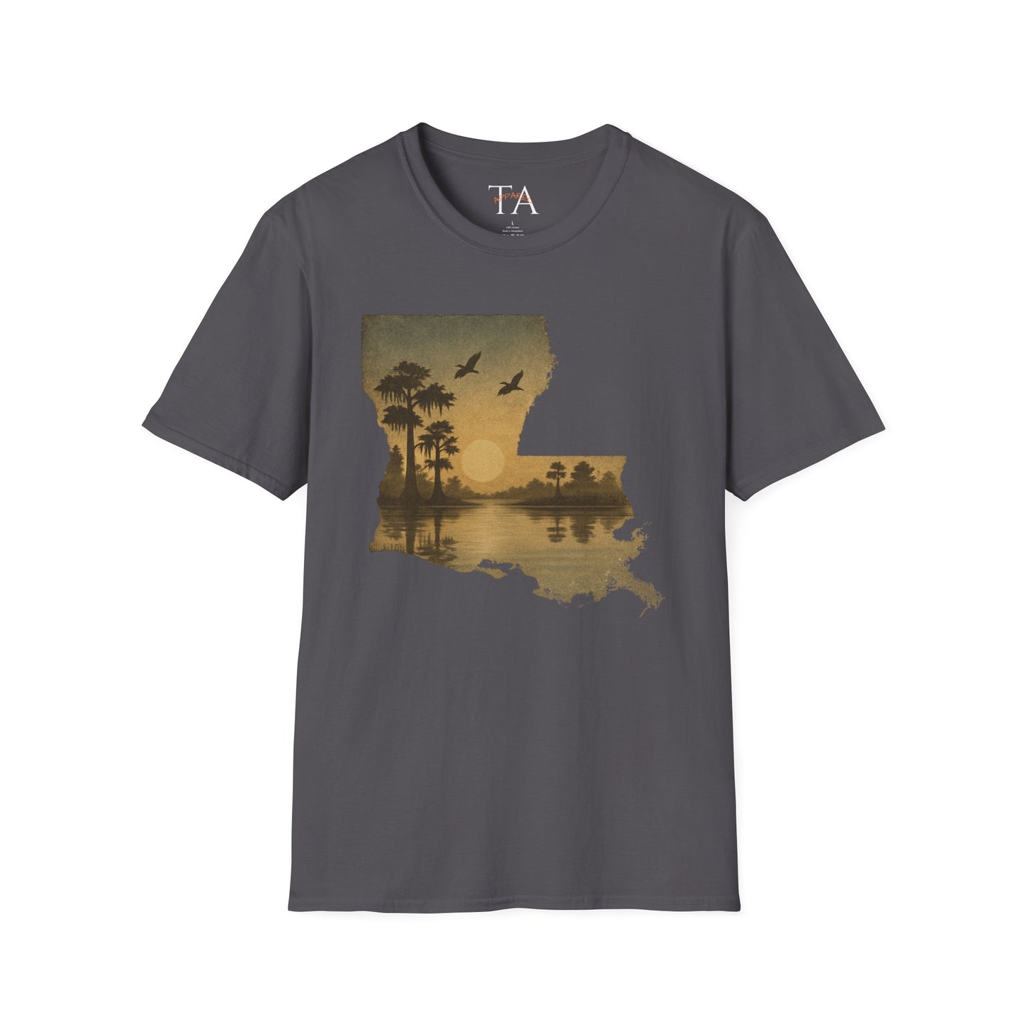 Louisiana Sunset Unisex T-Shirt - Souvenir Tee for Nature Lovers and Lake Life Enthusiasts