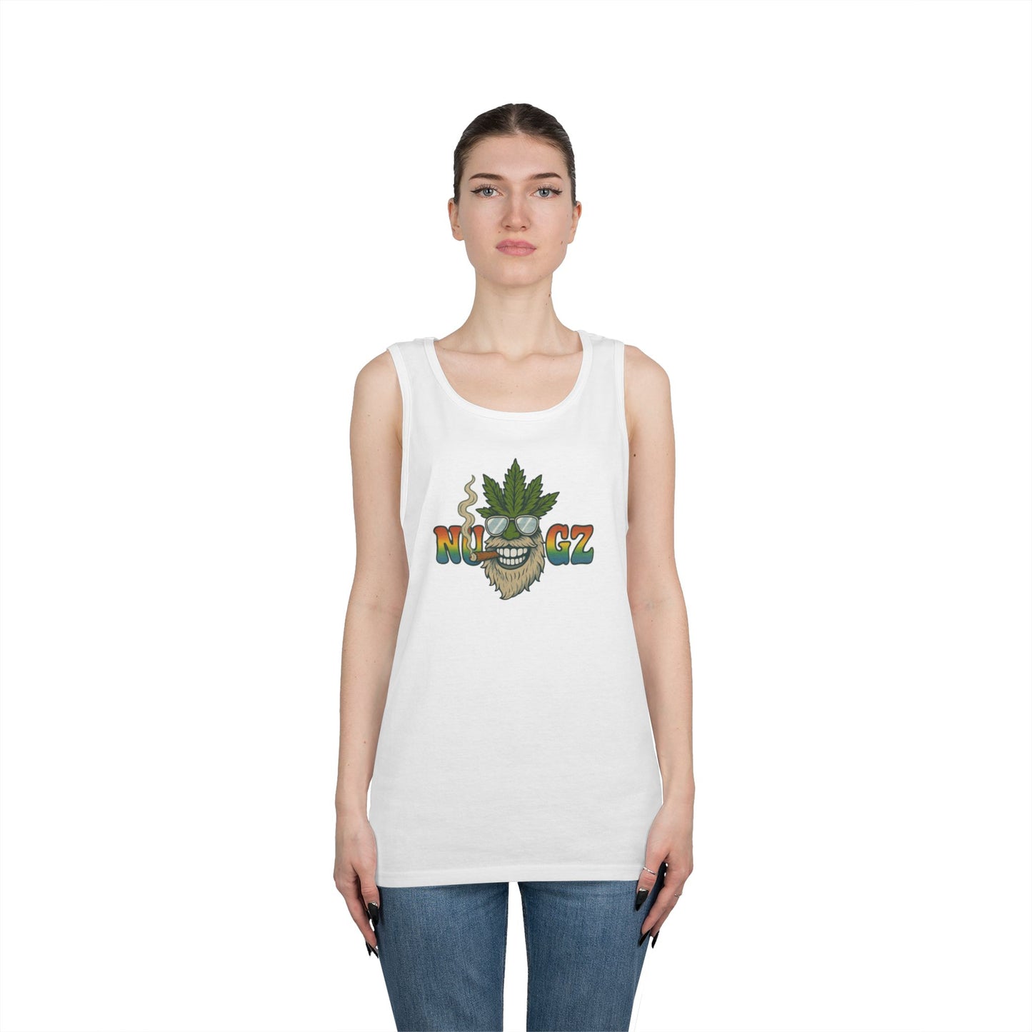 NUGZ Chill Vibes Tank Top | Retro Cannabis Design