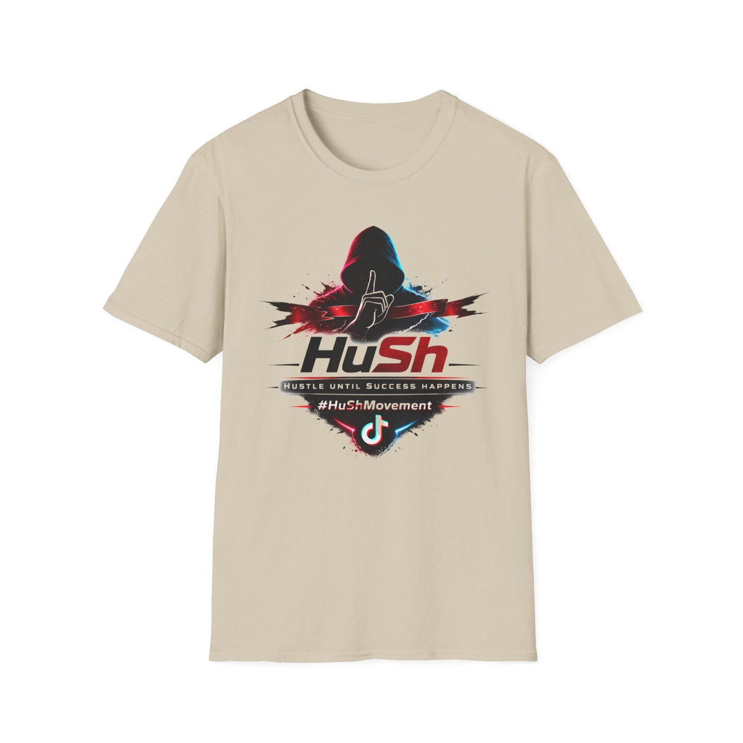 #HuSh silhouette graphic Tee | Hustle Until Success Happens, #HuShMovement