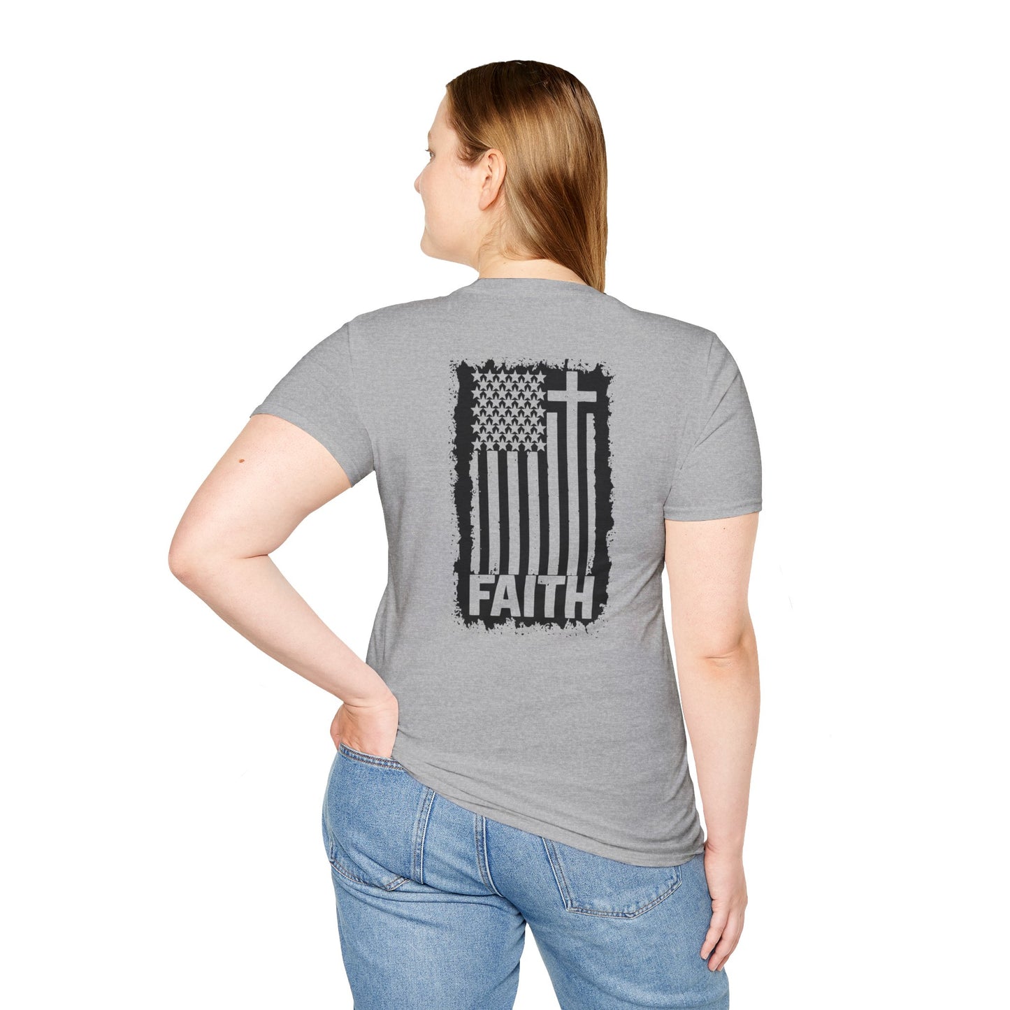 Faith-Inspired American Flag T-Shirt