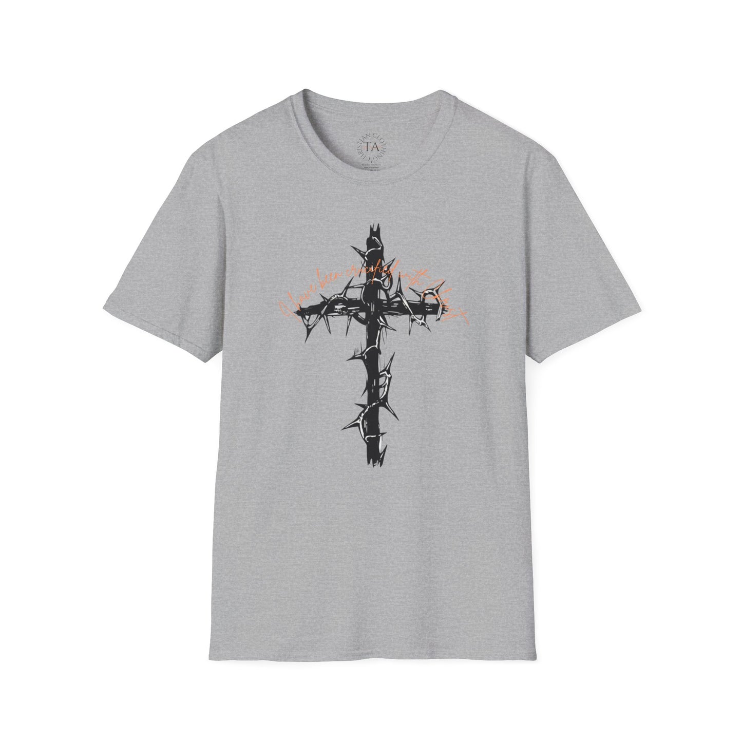 Faith Inspired Christian Cross Unisex T-Shirt - 'I Have Been Crucified with Christ' Design
