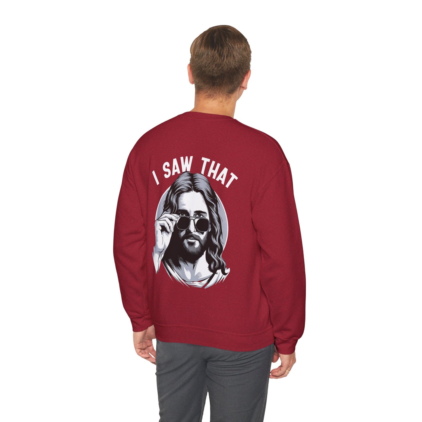 Faith Inspired Christian Humor Sweatshirt - 'I Saw That' Crewneck